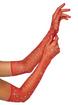 Leg Avenue Red Fishnet Rhinestone Gloves , Red, hi-res