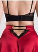Lovehoney Empress Red Satin Bra and French Knickers Set, Red, hi-res