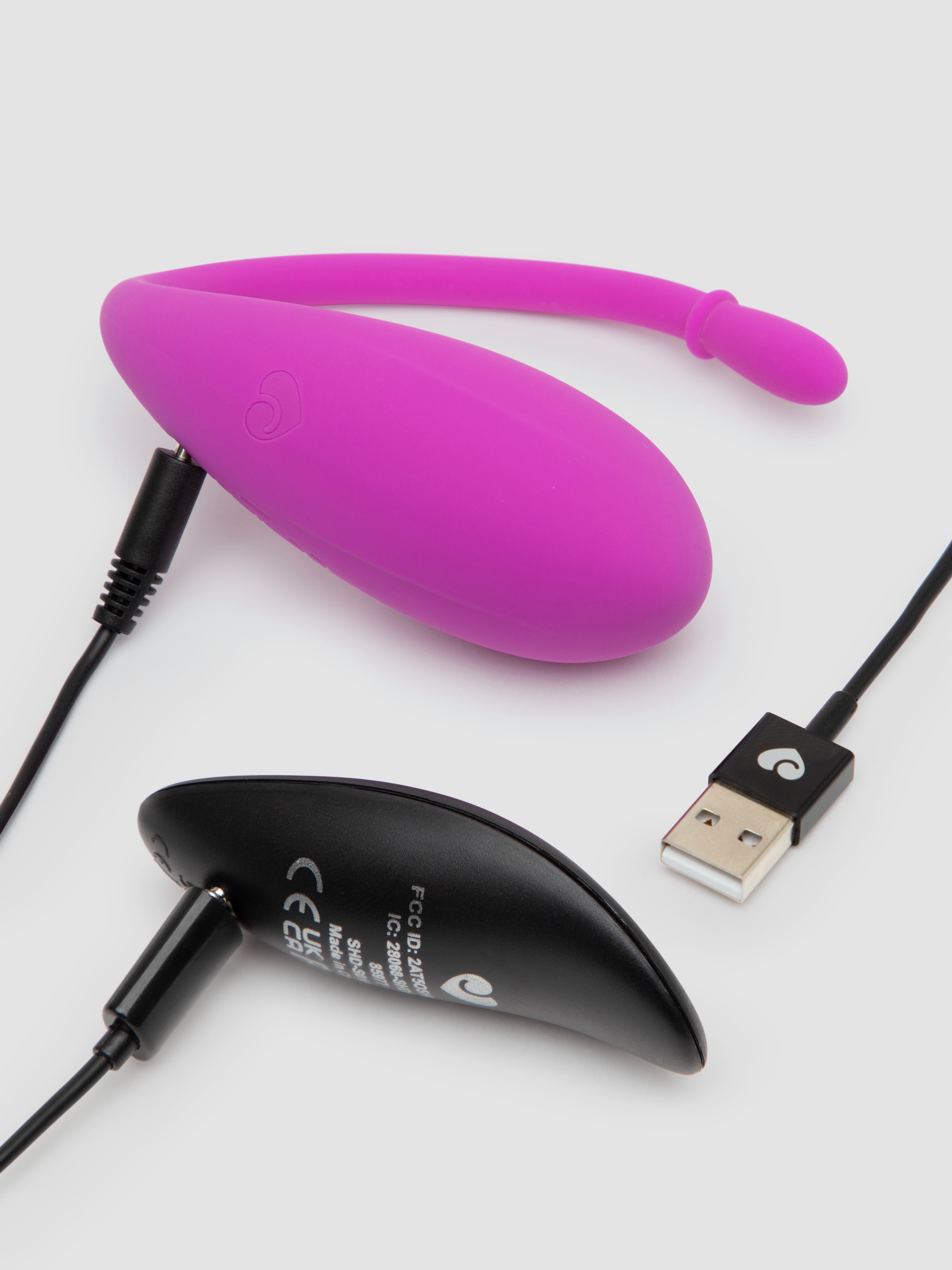 Lovehoney Inner Glow Rechargeable Remote Control Love Egg, Purple, hi-res