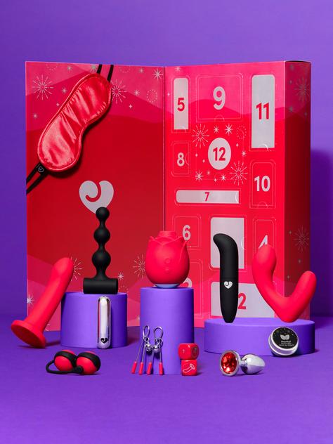 Lovehoney Rose Sex Toy Advent Calendar (12 piece), Red, hi-res