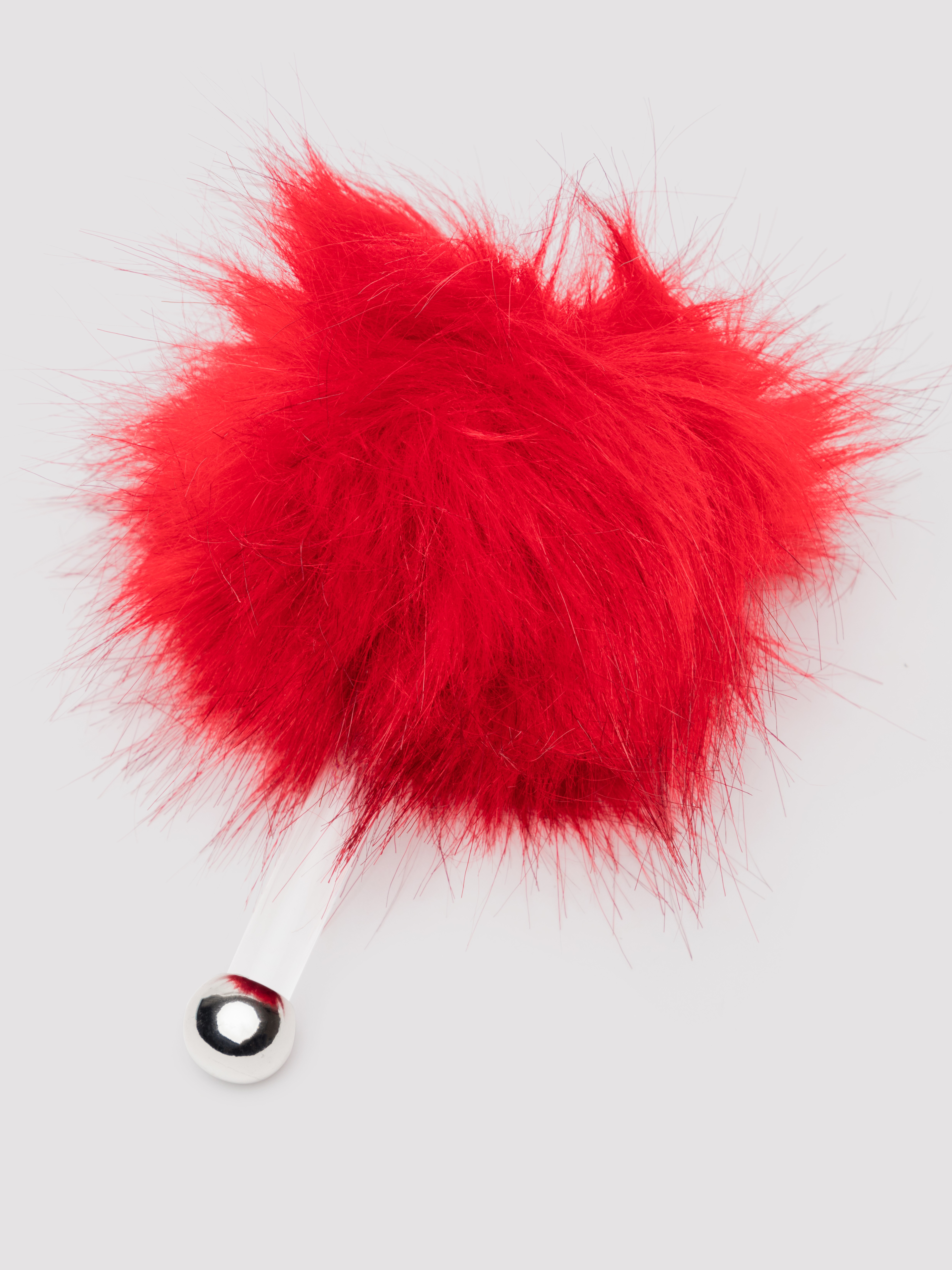 Bondage Boutique Luxury Faux Feather Tickler, Red, hi-res