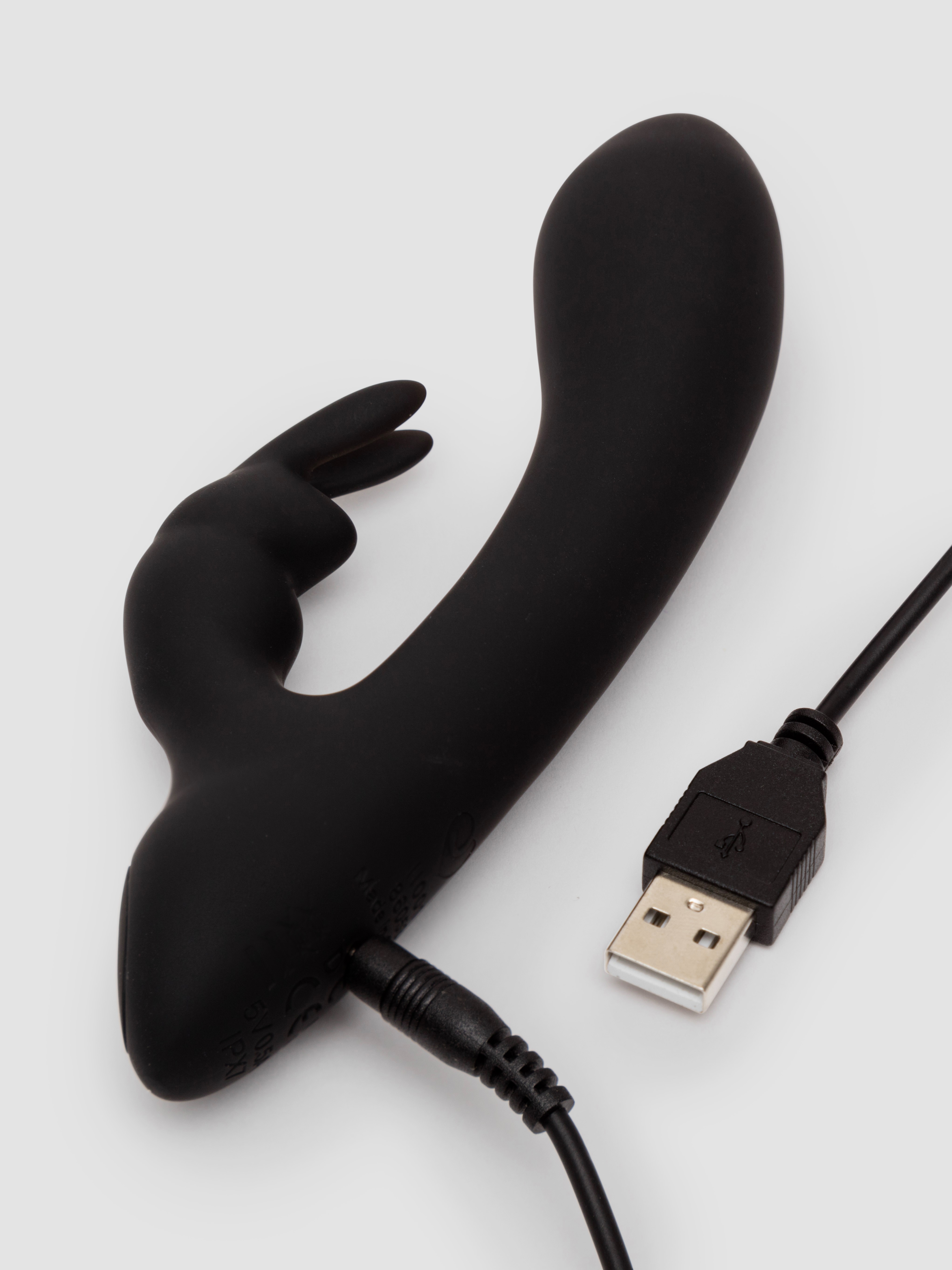 Lovehoney Bunny Royale Rechargeable Mini Rabbit Vibrator, Black, hi-res