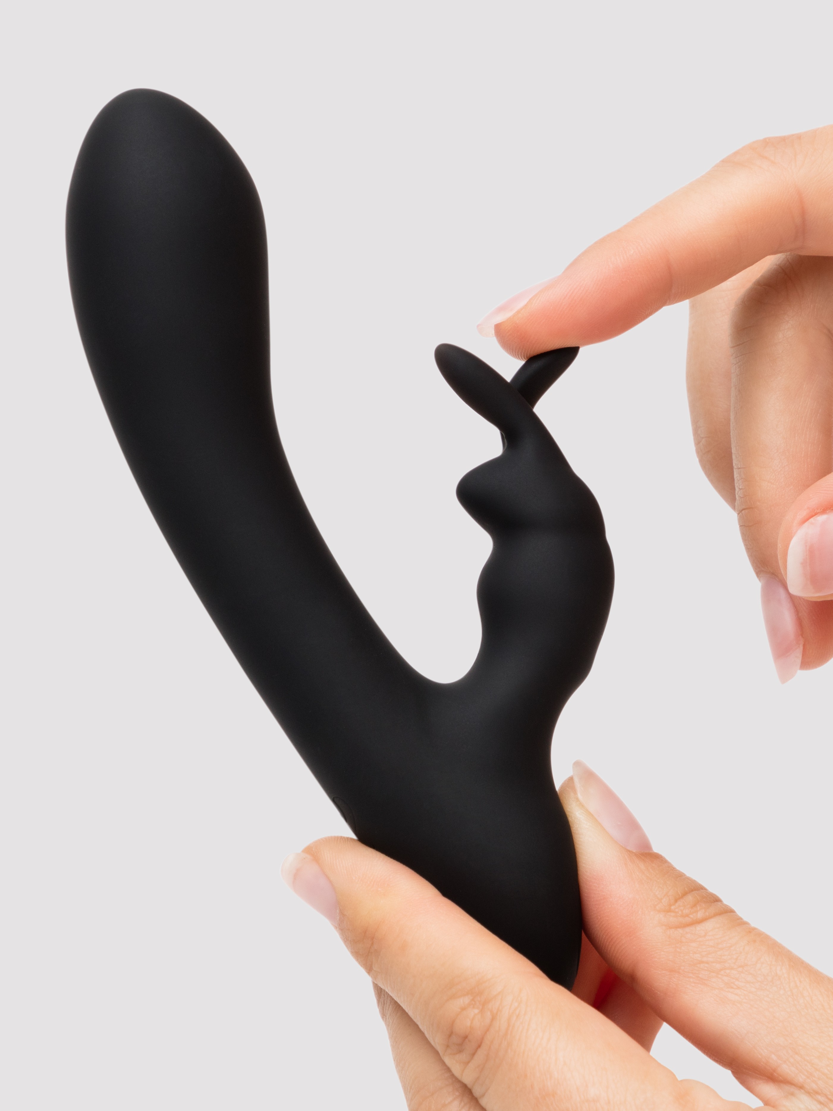 Lovehoney Bunny Royale Rechargeable Mini Rabbit Vibrator, Black, hi-res