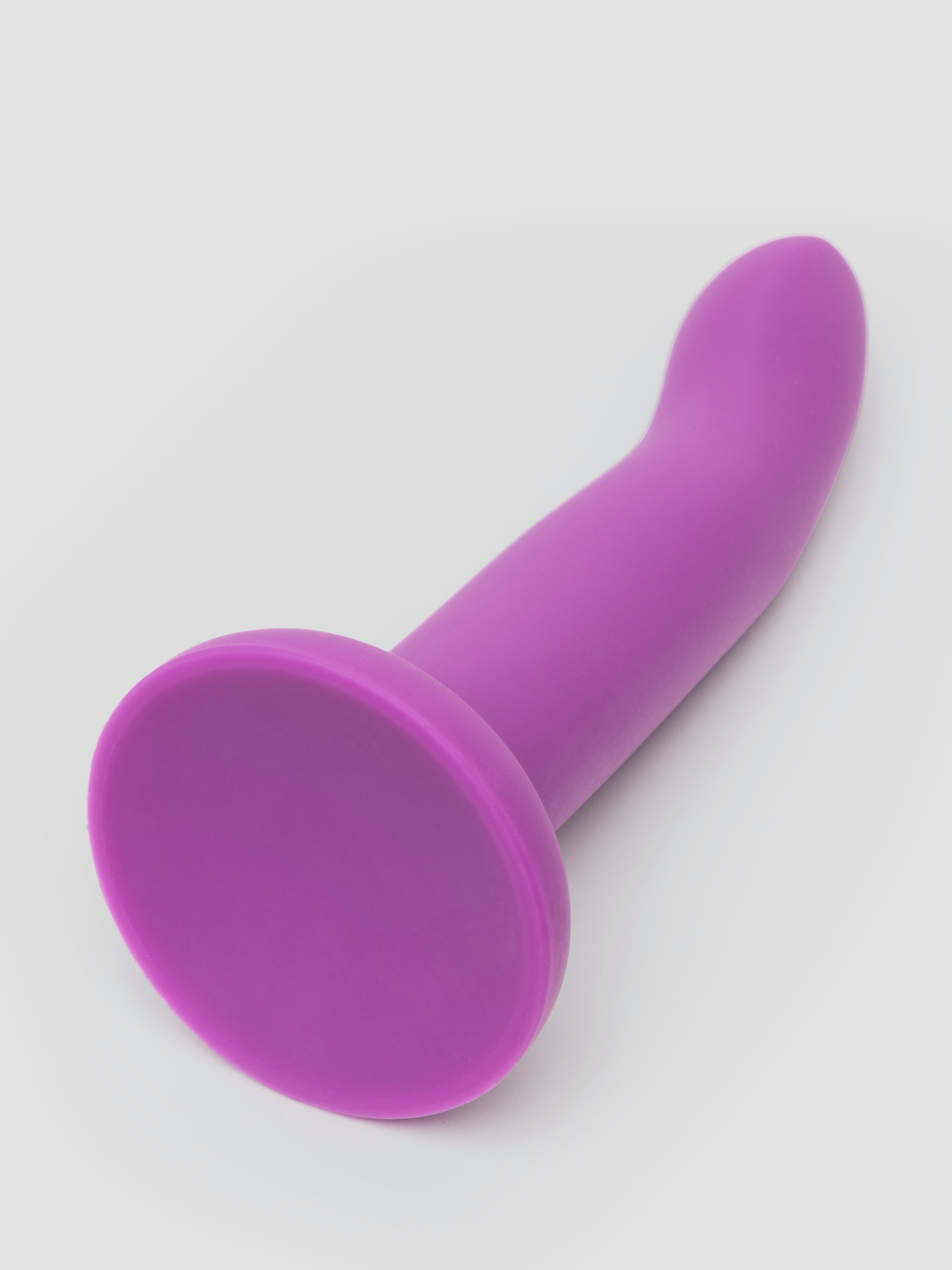 Lovehoney Flex Appeal Liquid Silicone Suction Cup Dildo 7 Inch , Purple, hi-res