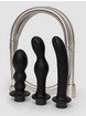 Hydro Series Silicone Shower Spraying Anal Douche Set, Black, hi-res