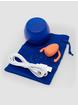 Dame Eva Hands-Free Rechargeable Silicone Clitoral Vibrator , Orange, hi-res