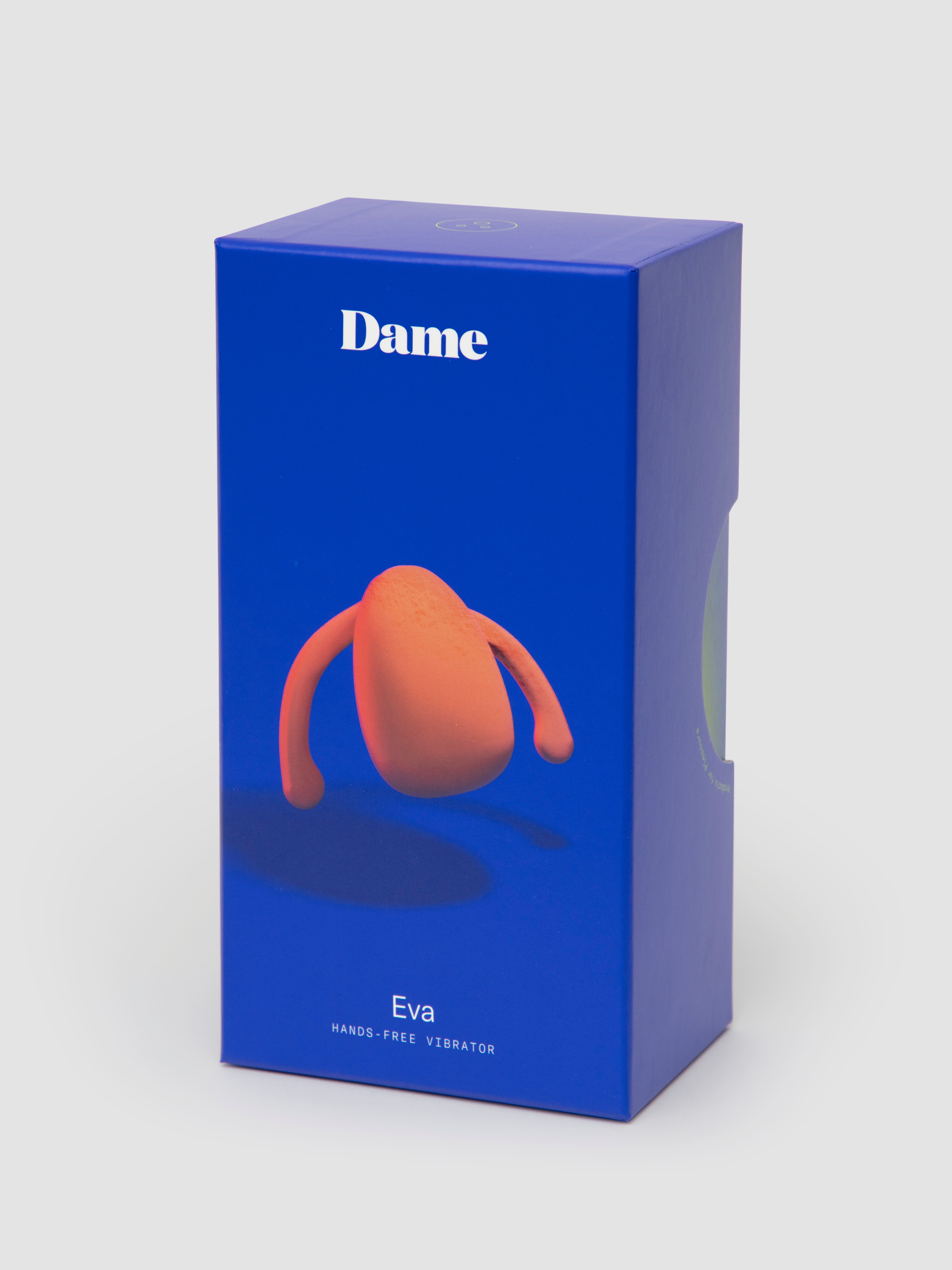 Dame Eva Hands-Free Rechargeable Silicone Clitoral Vibrator , Orange, hi-res