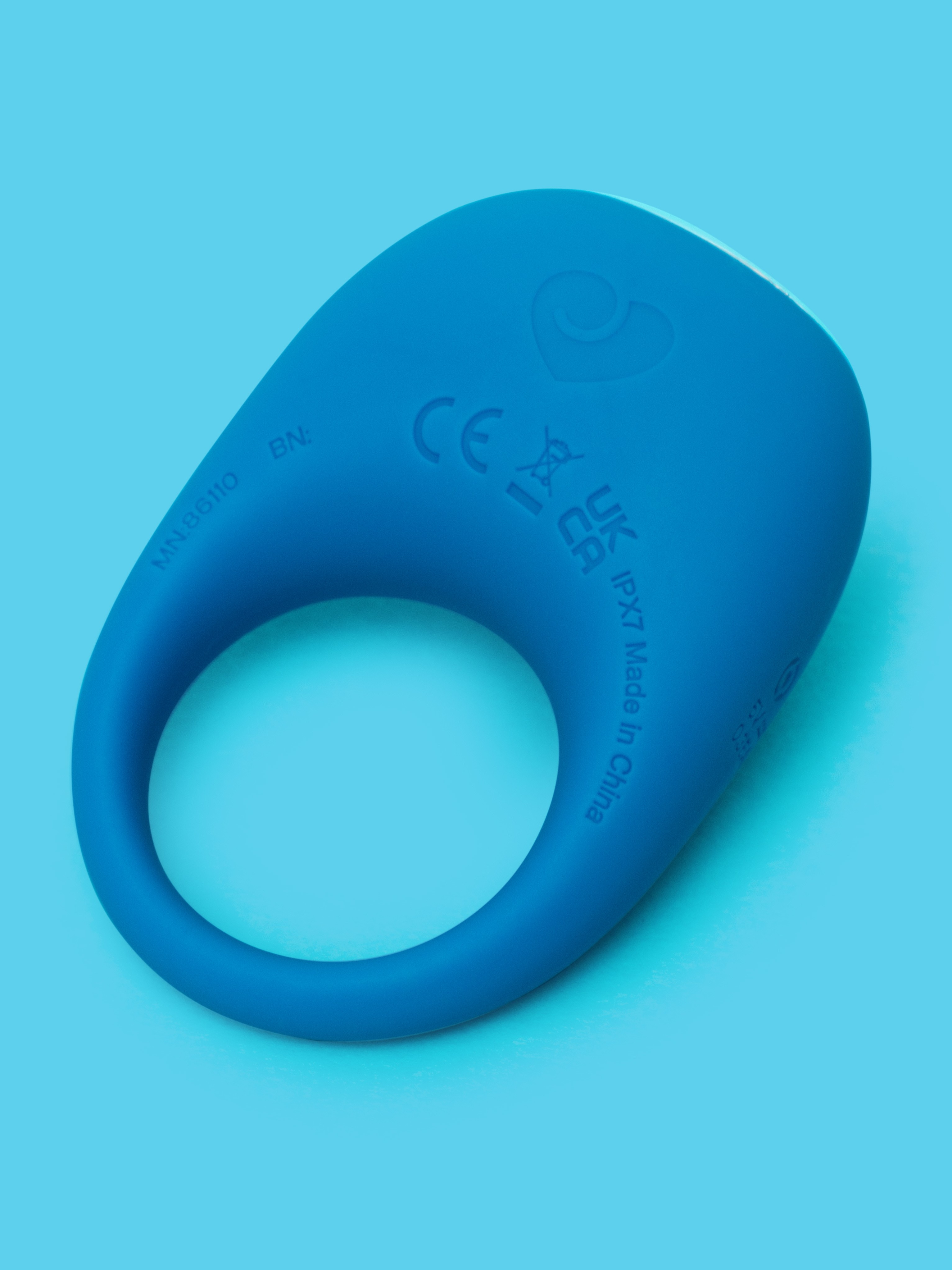 Lovehoney mon ami Silicone Vibrating Love Ring, Blue, hi-res