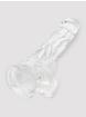 Lovehoney Enjoy Clear Dildo with Balls 7 Inch, Clear, hi-res