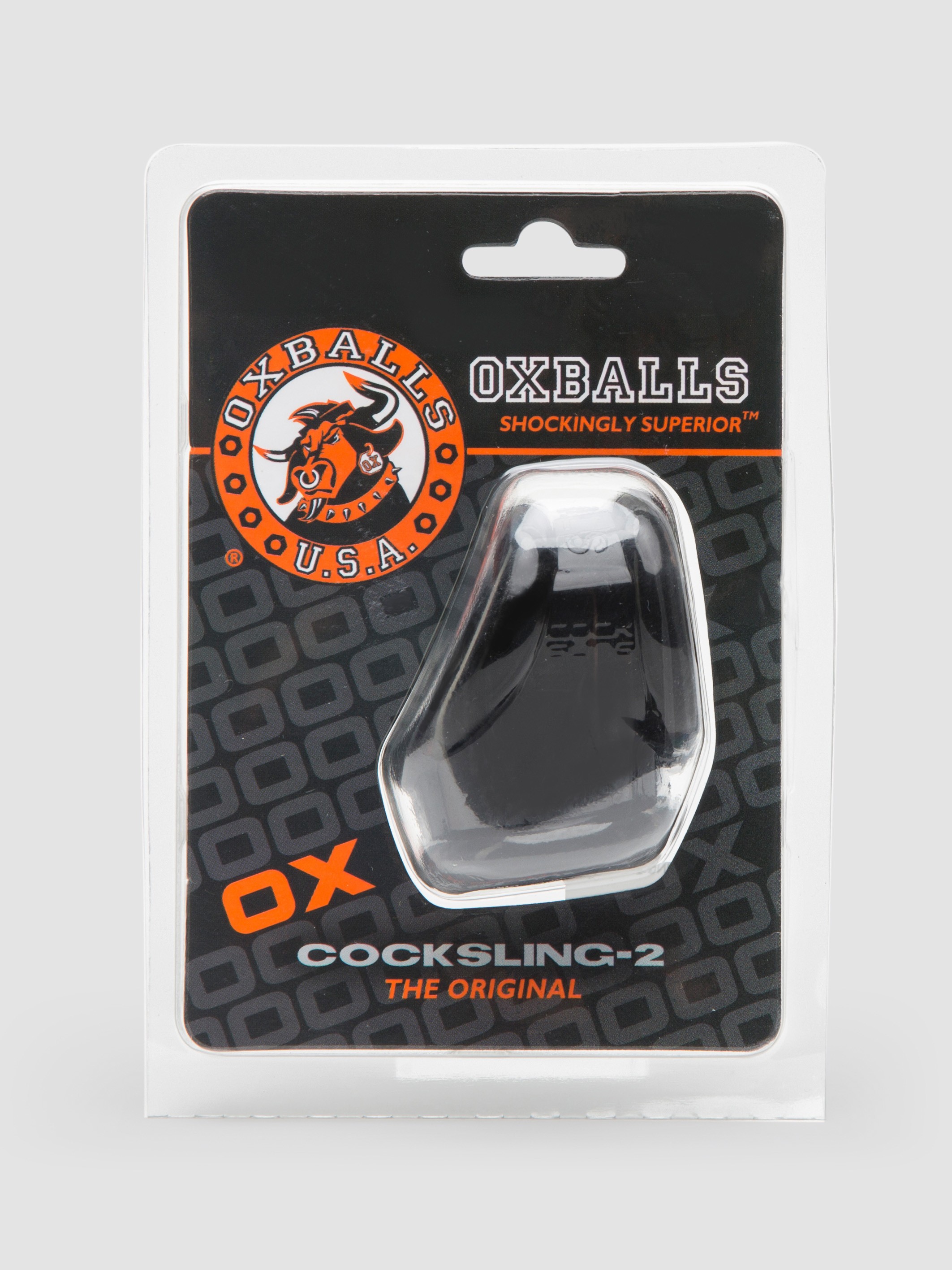 Oxballs Atomic Jock Stretchy Cock and Ball Sleeve , Black, hi-res