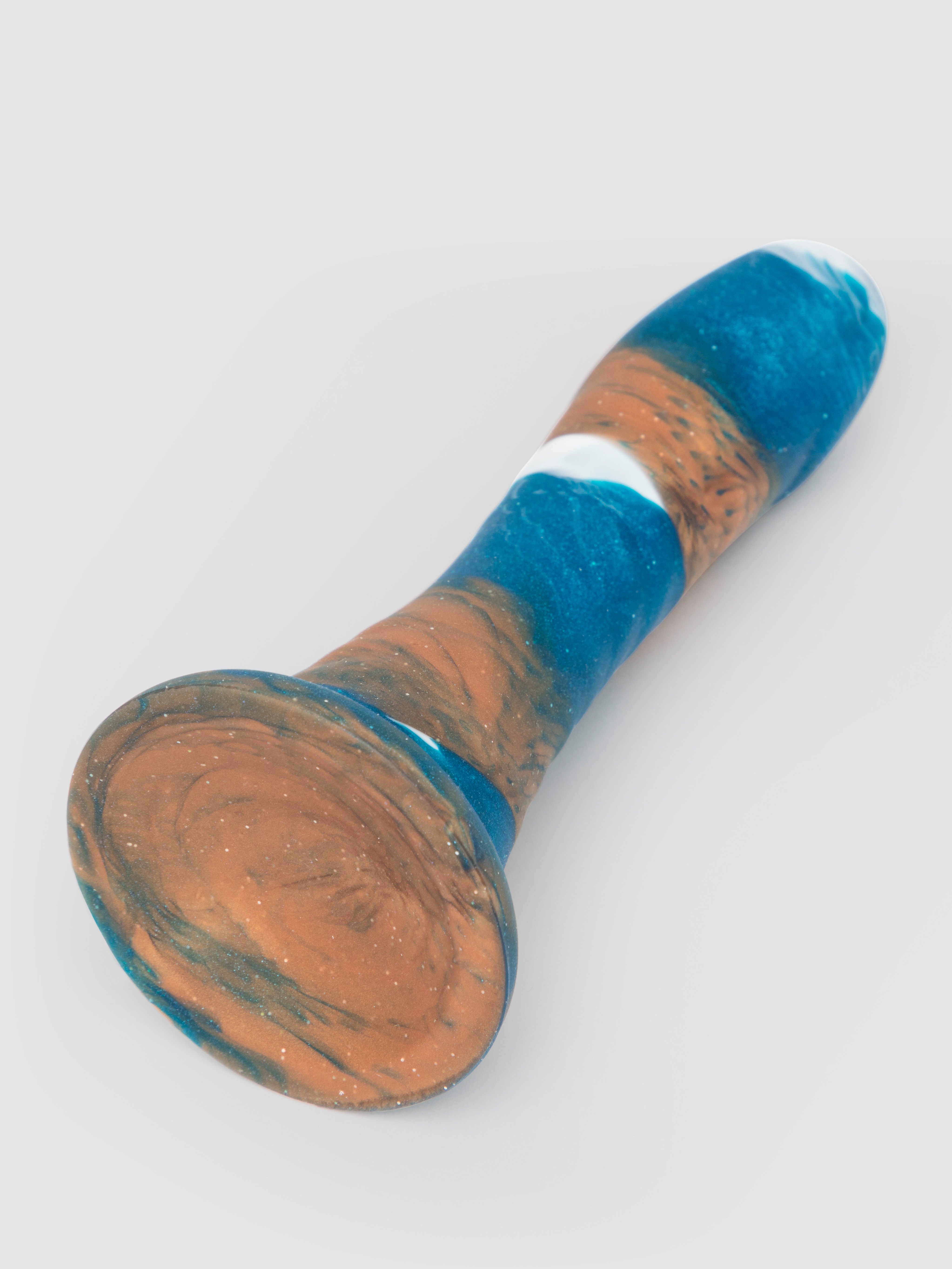 Lovehoney Ocean Textured Dildo 5.5 Inch, Blue, hi-res