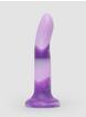Lovehoney Shape Shifter Posable Super-Soft Silicone Dildo 7 Inch, Purple, hi-res