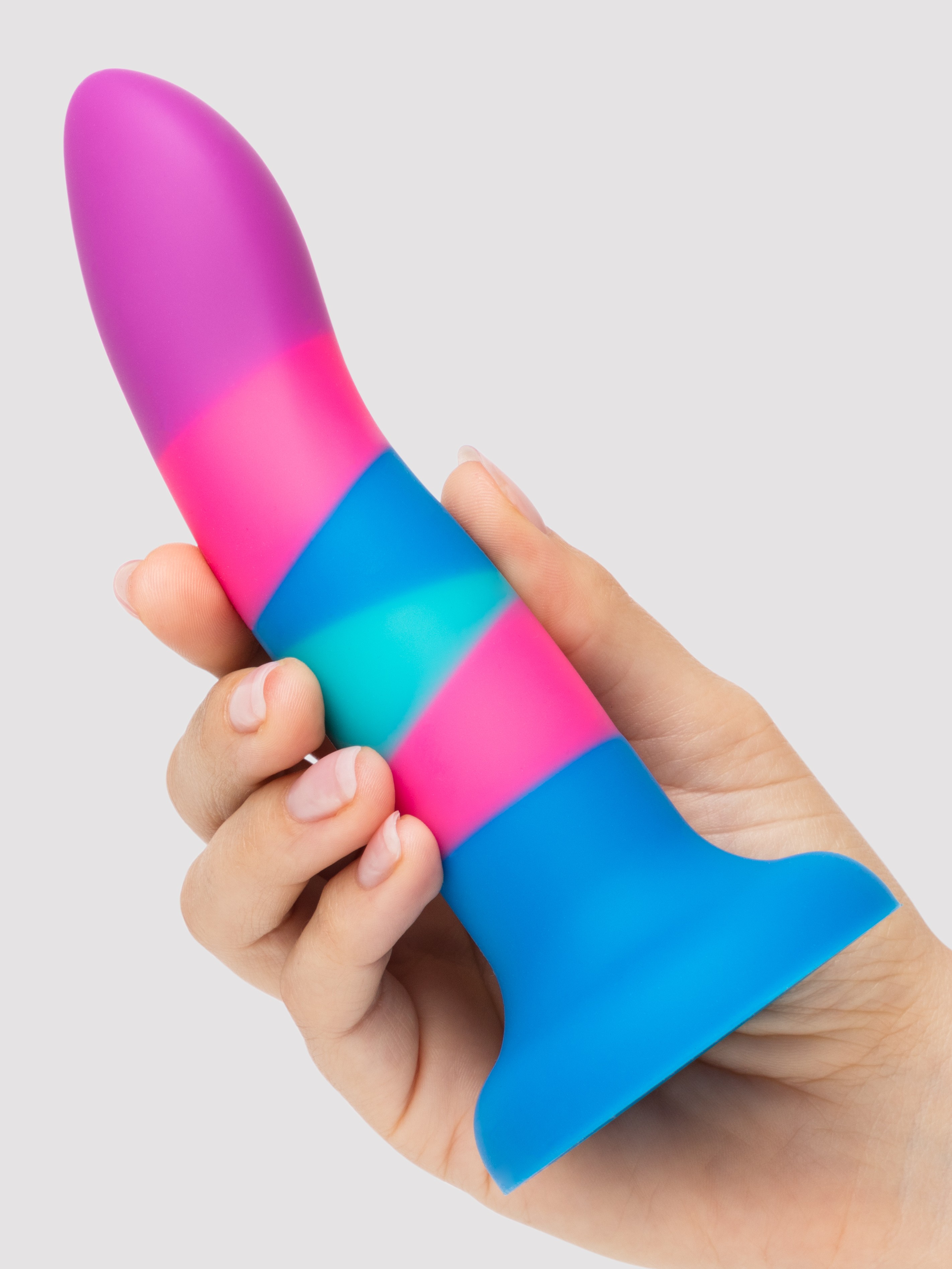 Lovehoney Pleasure Trip Liquid Silicone Non-Realistic Dildo 6 Inch, Pink, hi-res