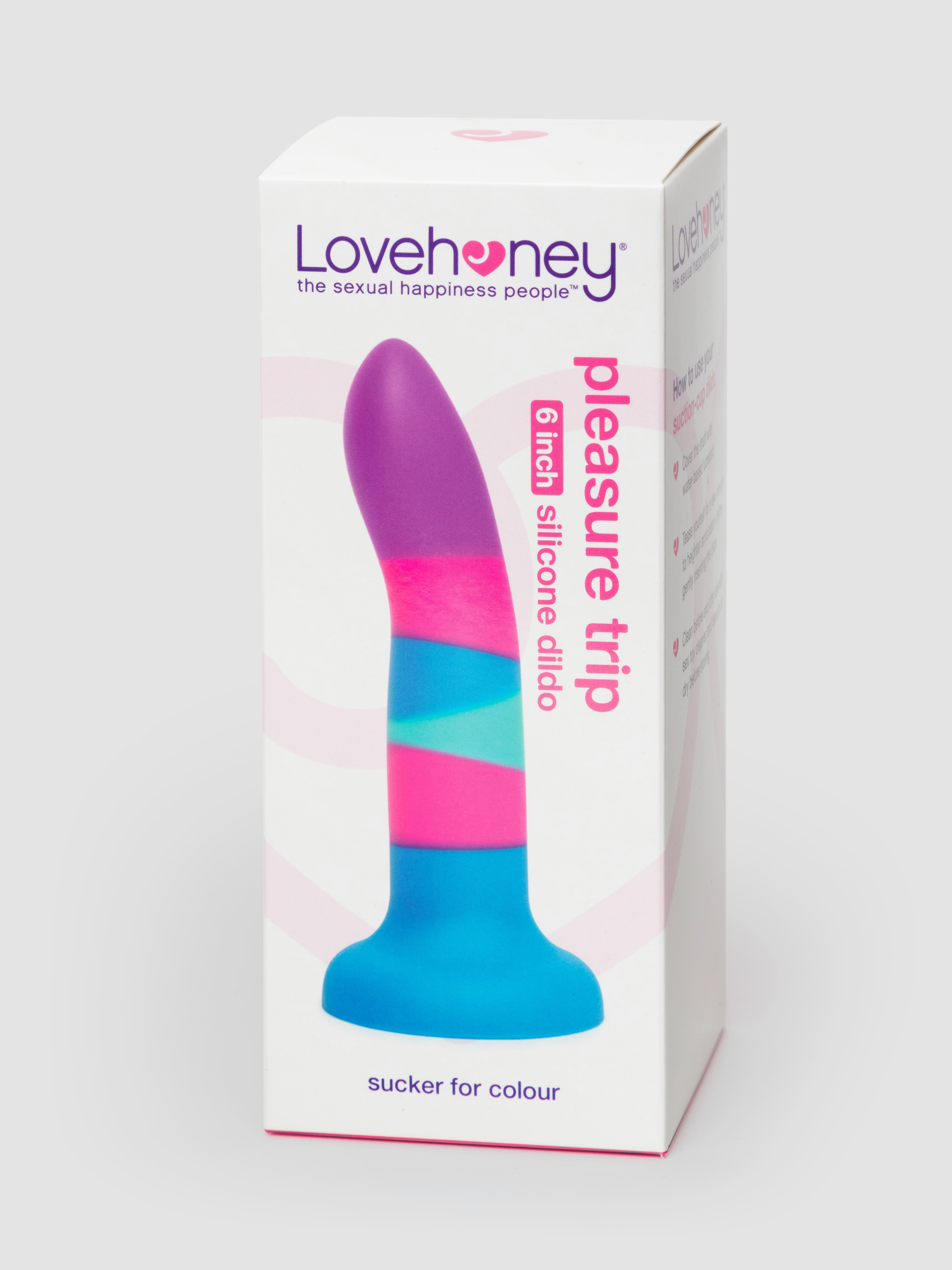 Lovehoney Pleasure Trip Liquid Silicone Non-Realistic Dildo 6 Inch, Pink, hi-res