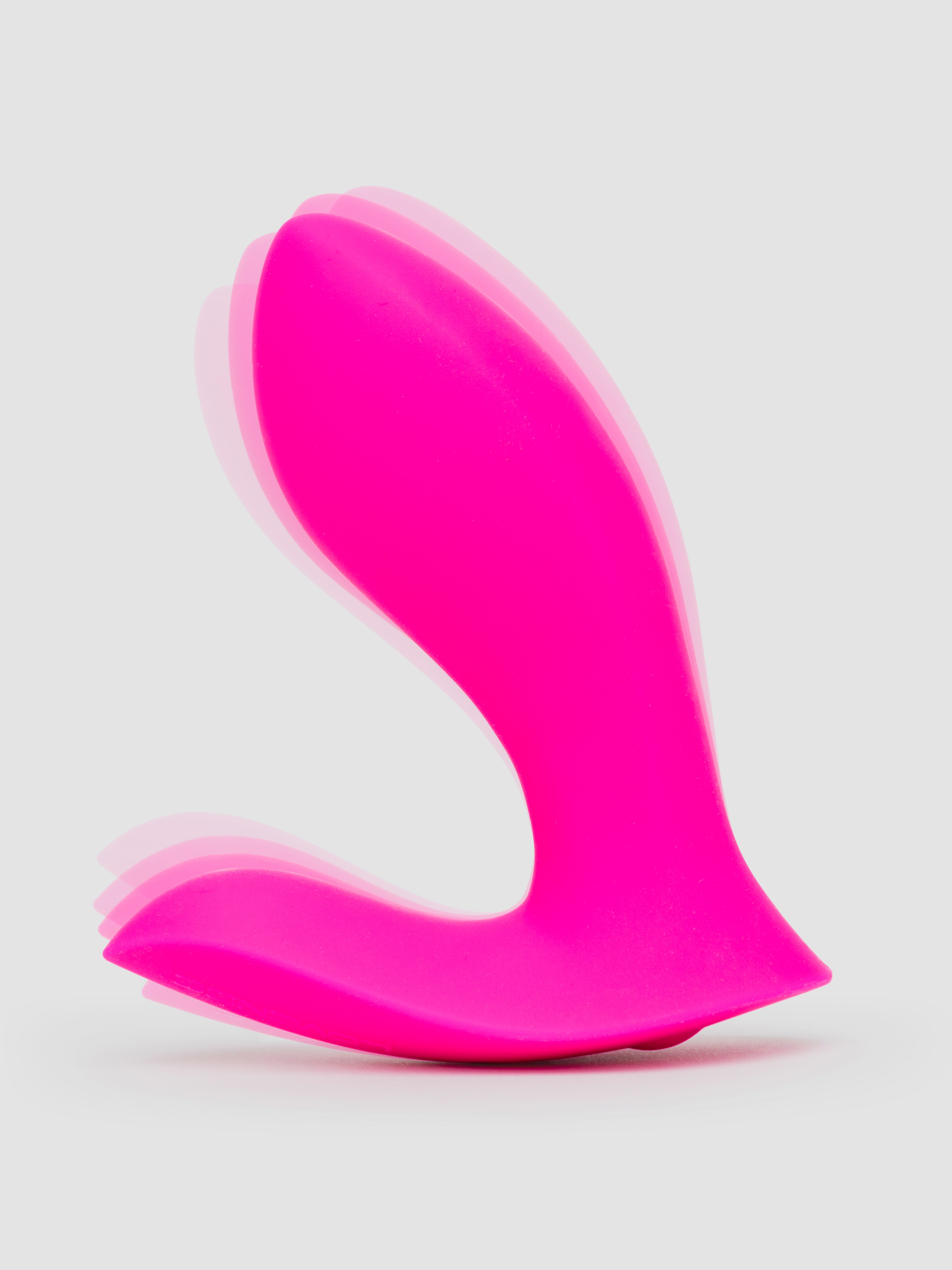 Lovense Flexer App Controlled Silicone Hands-Free Wearable Knicker Vibrator, Pink, hi-res