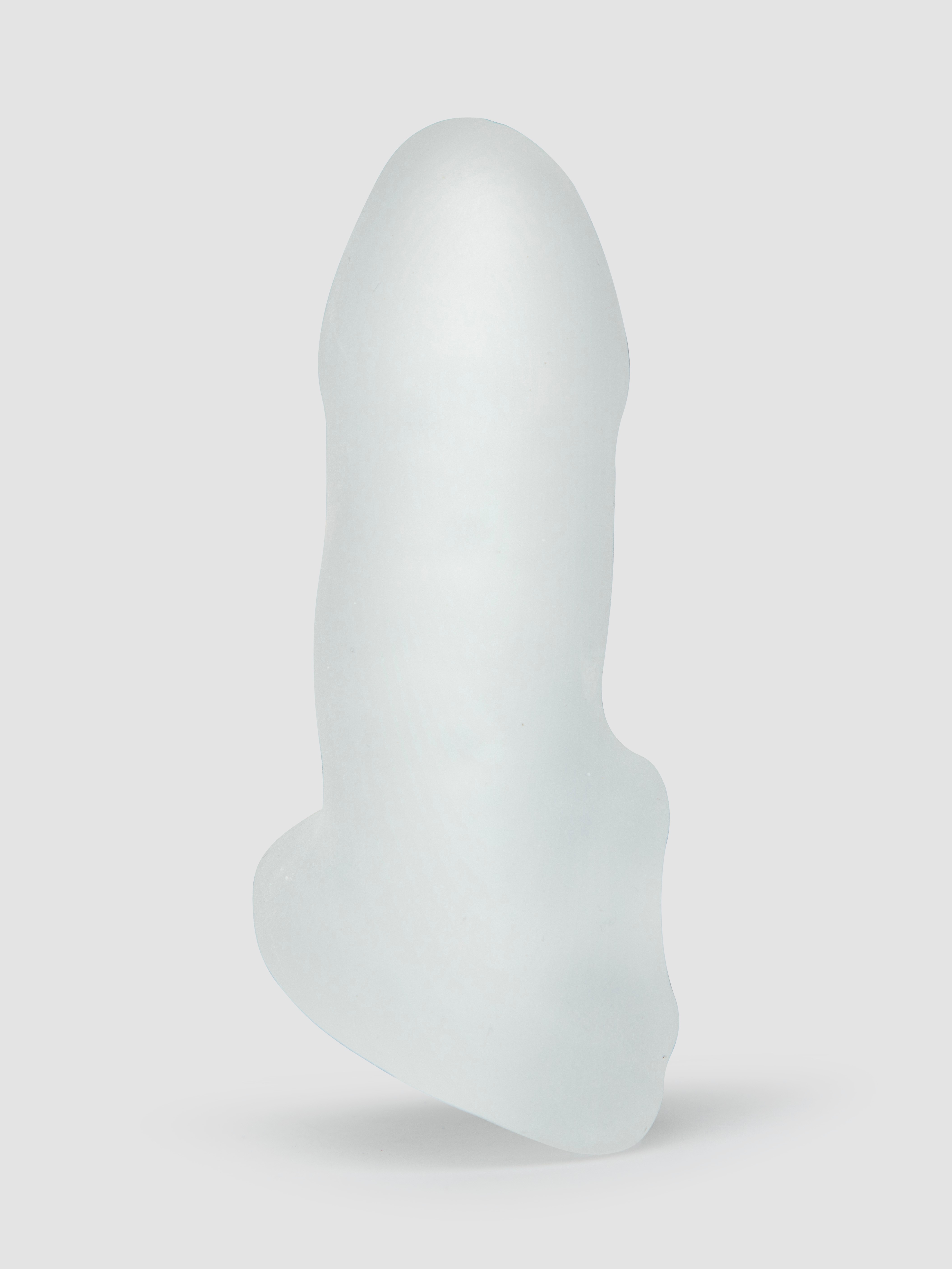 Perfect Fit Fat Boy Ultra Thin 4 Inch Penis Extender Sleeve with Ball Loop, Clear, hi-res