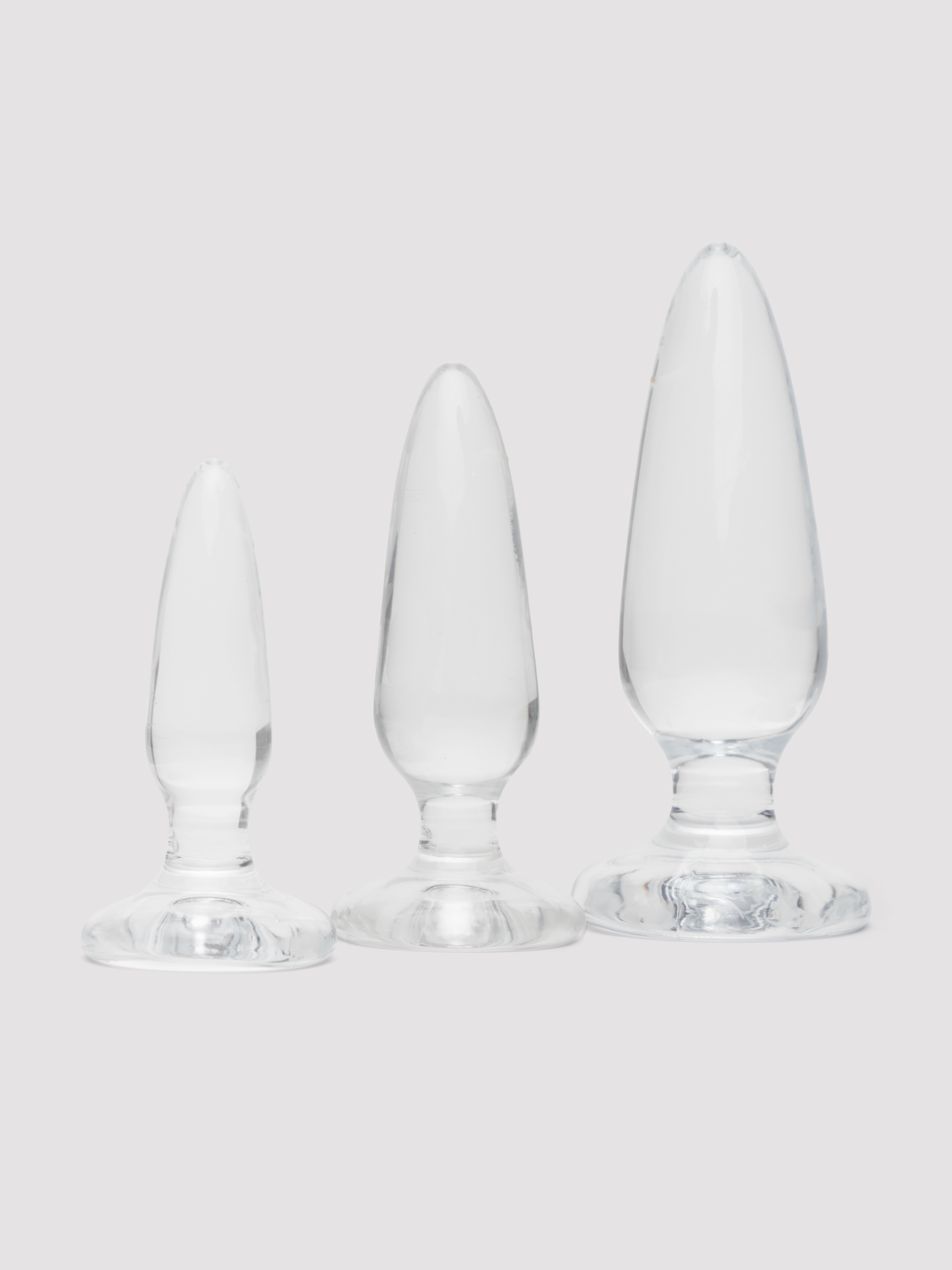 Image of Lovehoney Enjoy Crystal Clear Anal Training Kit (3 Piece) - Clear