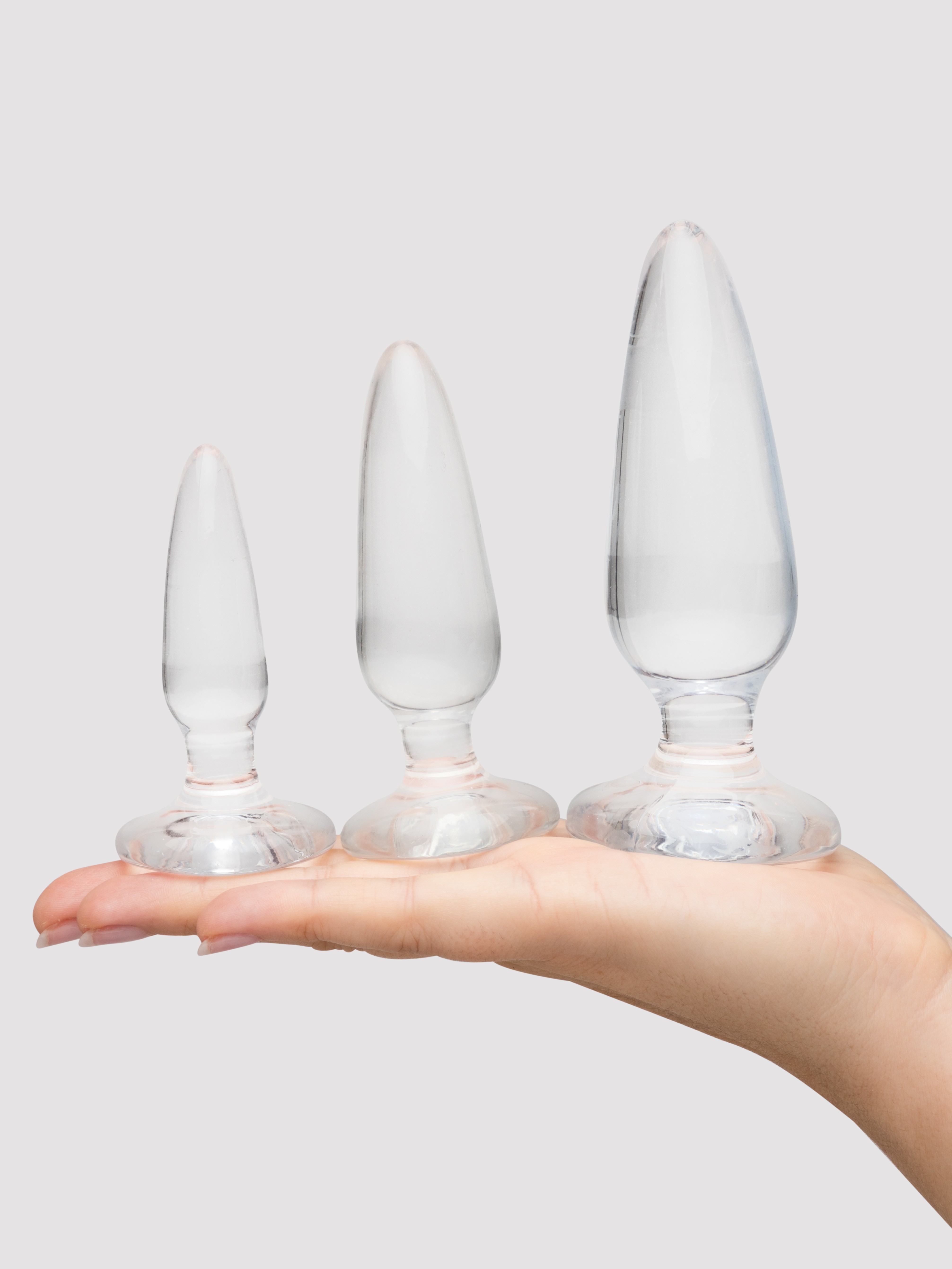 Lovehoney Enjoy Crystal Clear Anal Training Kit (3 Piece), Clear, hi-res