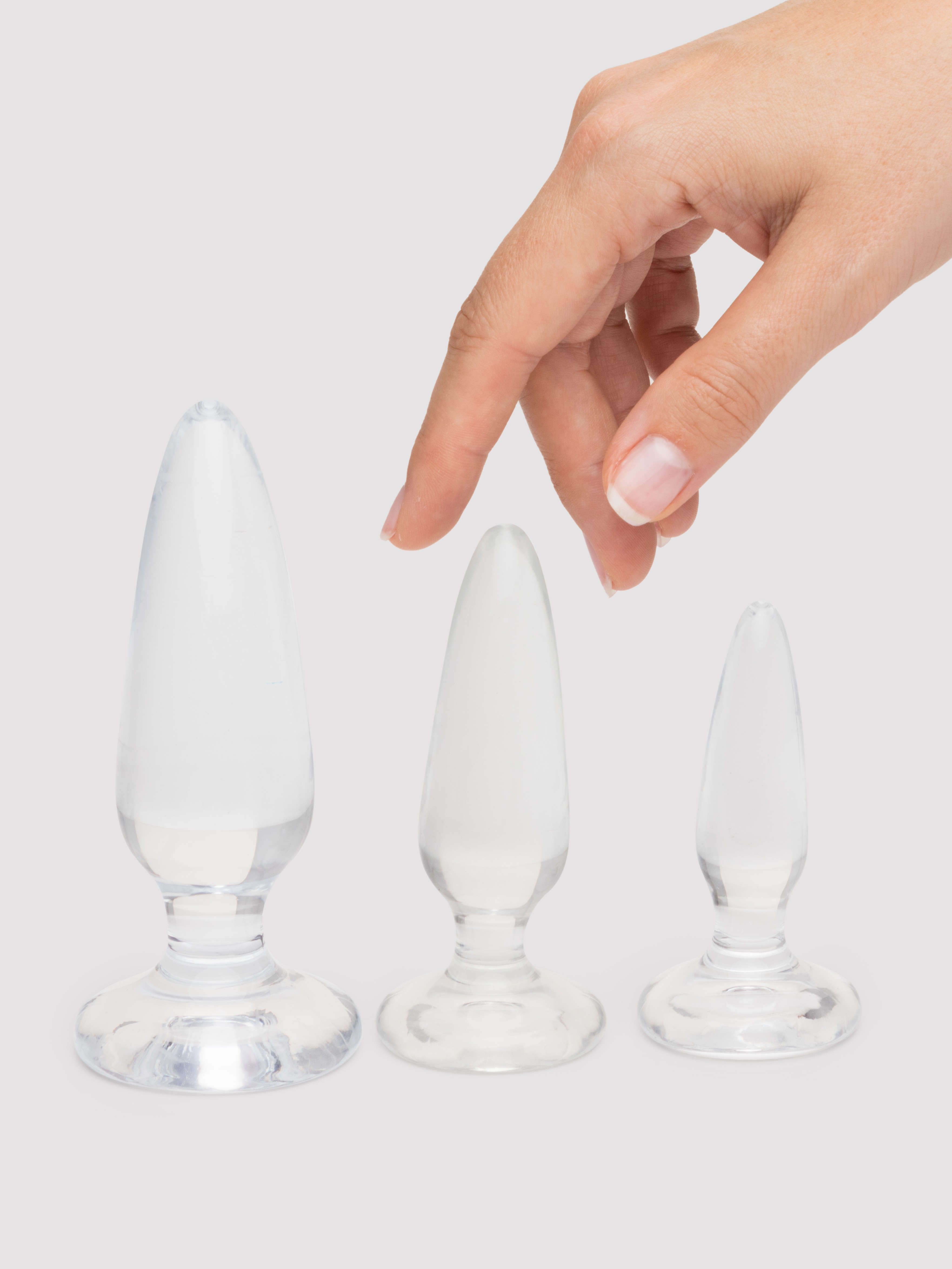 Lovehoney Enjoy Crystal Clear Anal Training Kit (3 Piece), Clear, hi-res
