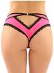 Fantasy Lingerie Bottoms Up Pink Keyhole Cut-out Knickers, Pink, hi-res