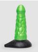 Fantasy Reptile Girthy Dragon Silicone Dildo 6.5 Inch, Green, hi-res