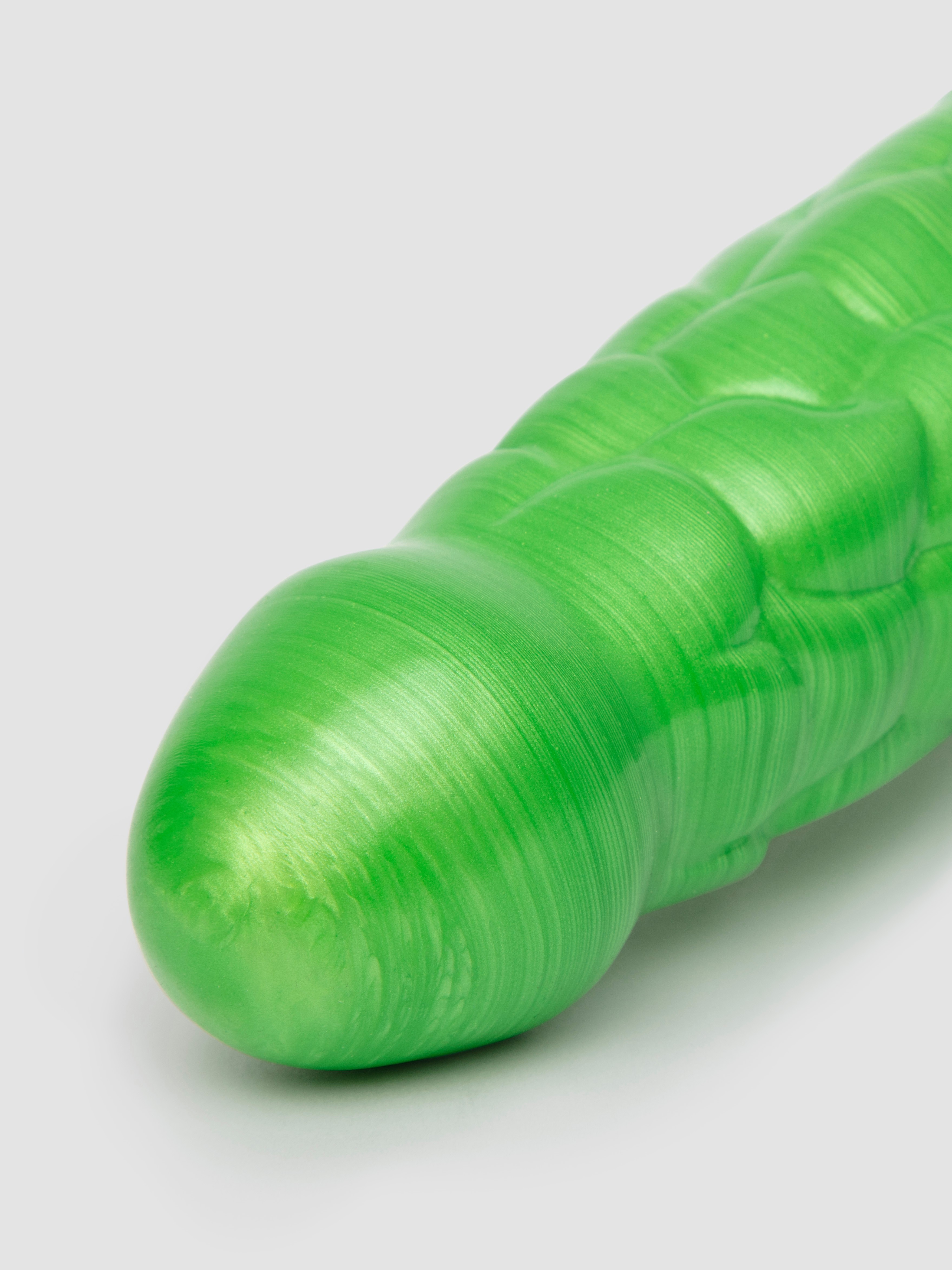 Fantasy Reptile Girthy Silicone Dragon Dildo 6.5 Inch, Green, hi-res