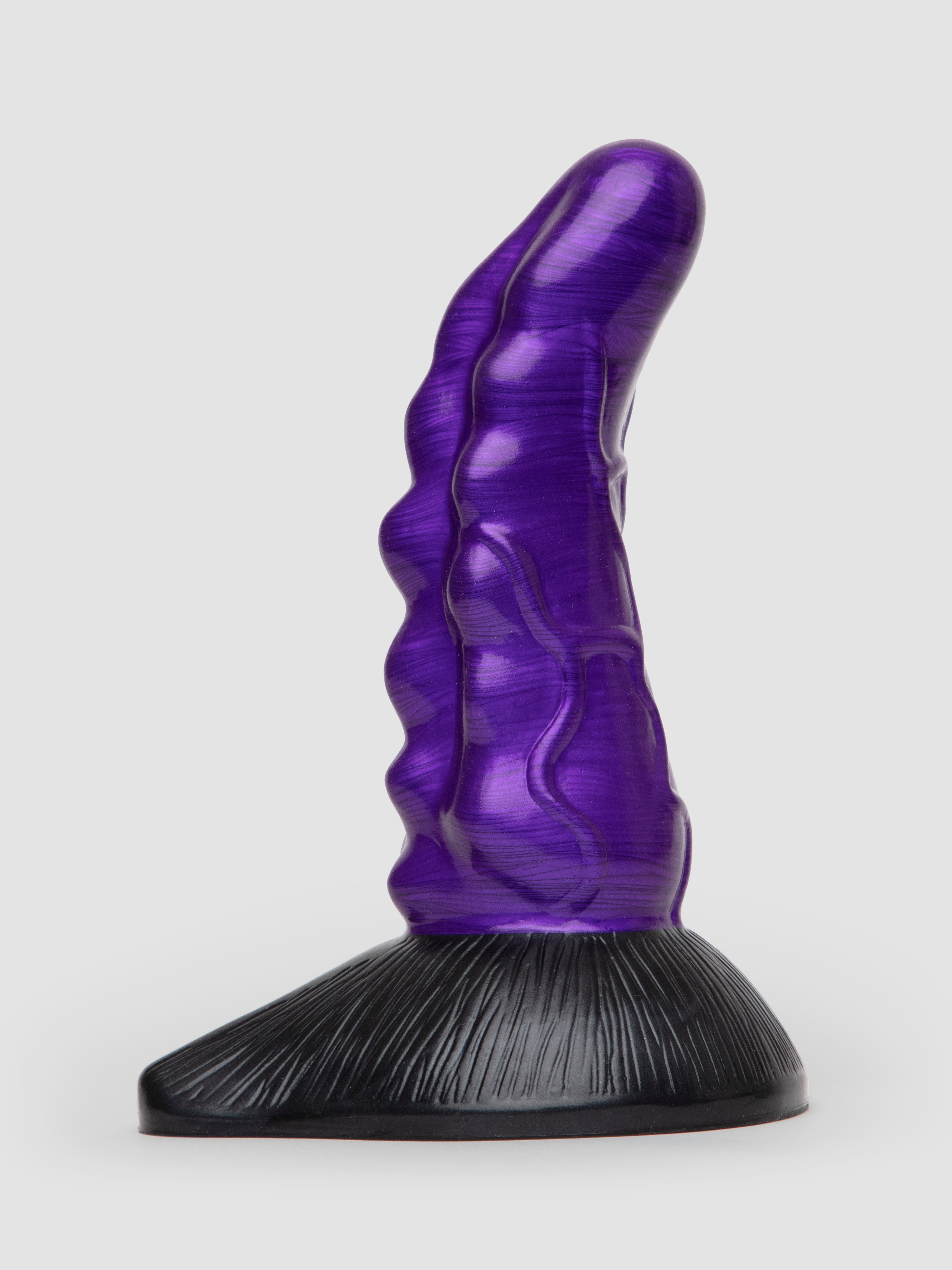 Fantasy Veiny Silicone Alien Dildo 6.5 Inch, Purple, hi-res