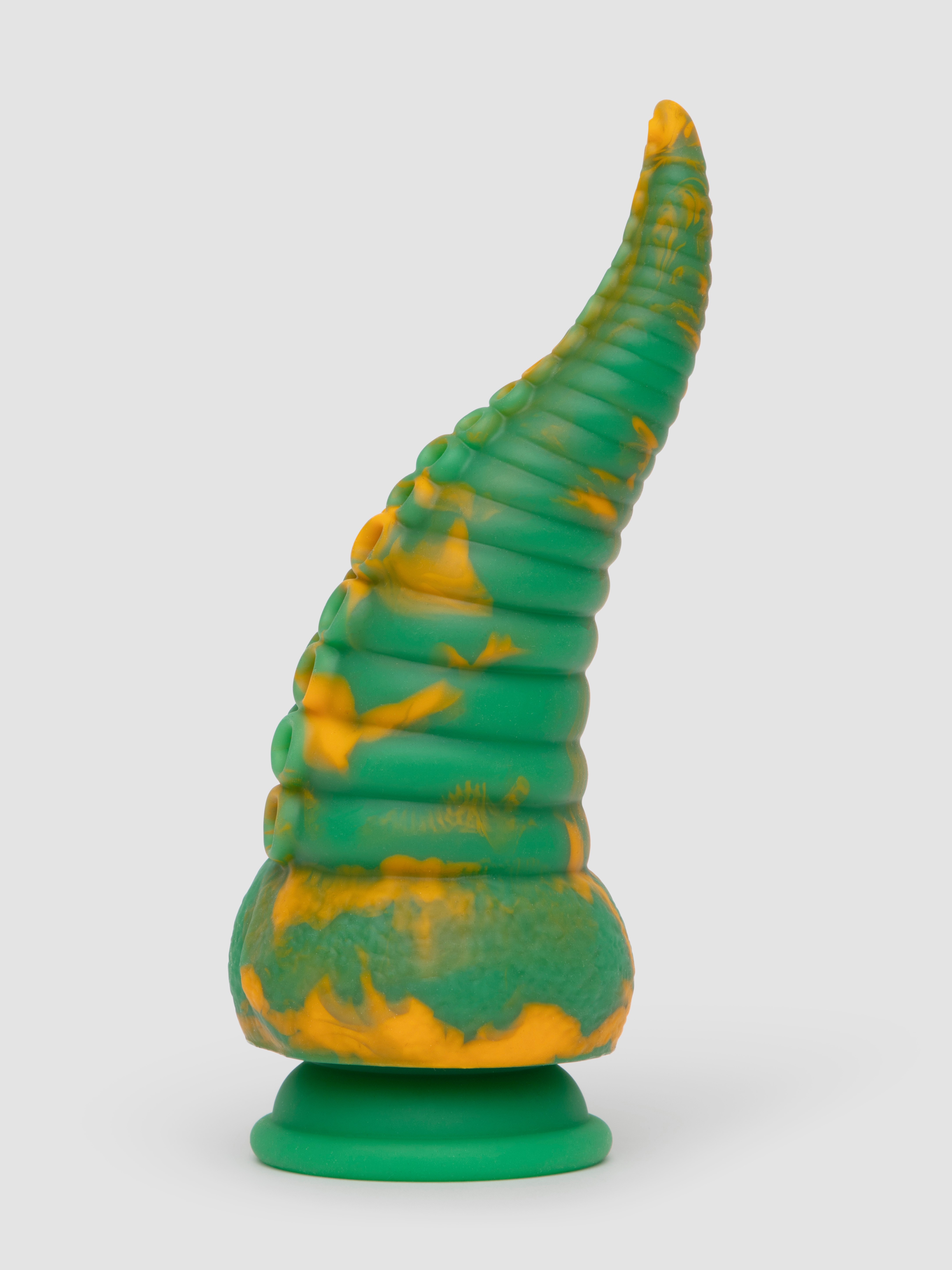Fantasy Silicone Monster Tentacle Dildo 6.5 Inch, Green, hi-res