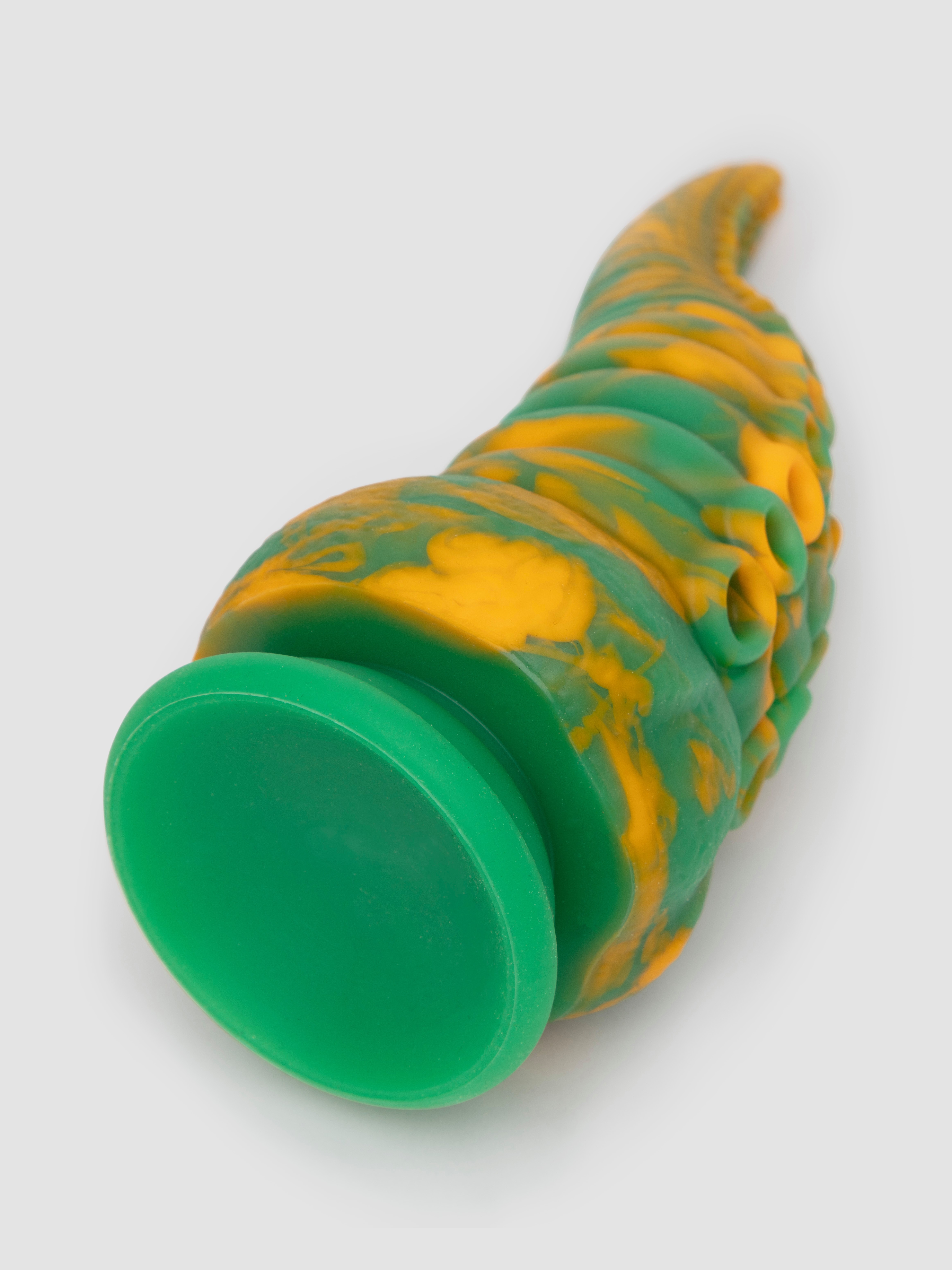 Fantasy Silicone Monster Tentacle Dildo 6.5 Inch, Green, hi-res
