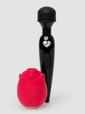 Lovehoney Rose and Massage Wand Couple's Sex Toy Bundle (2 Piece)