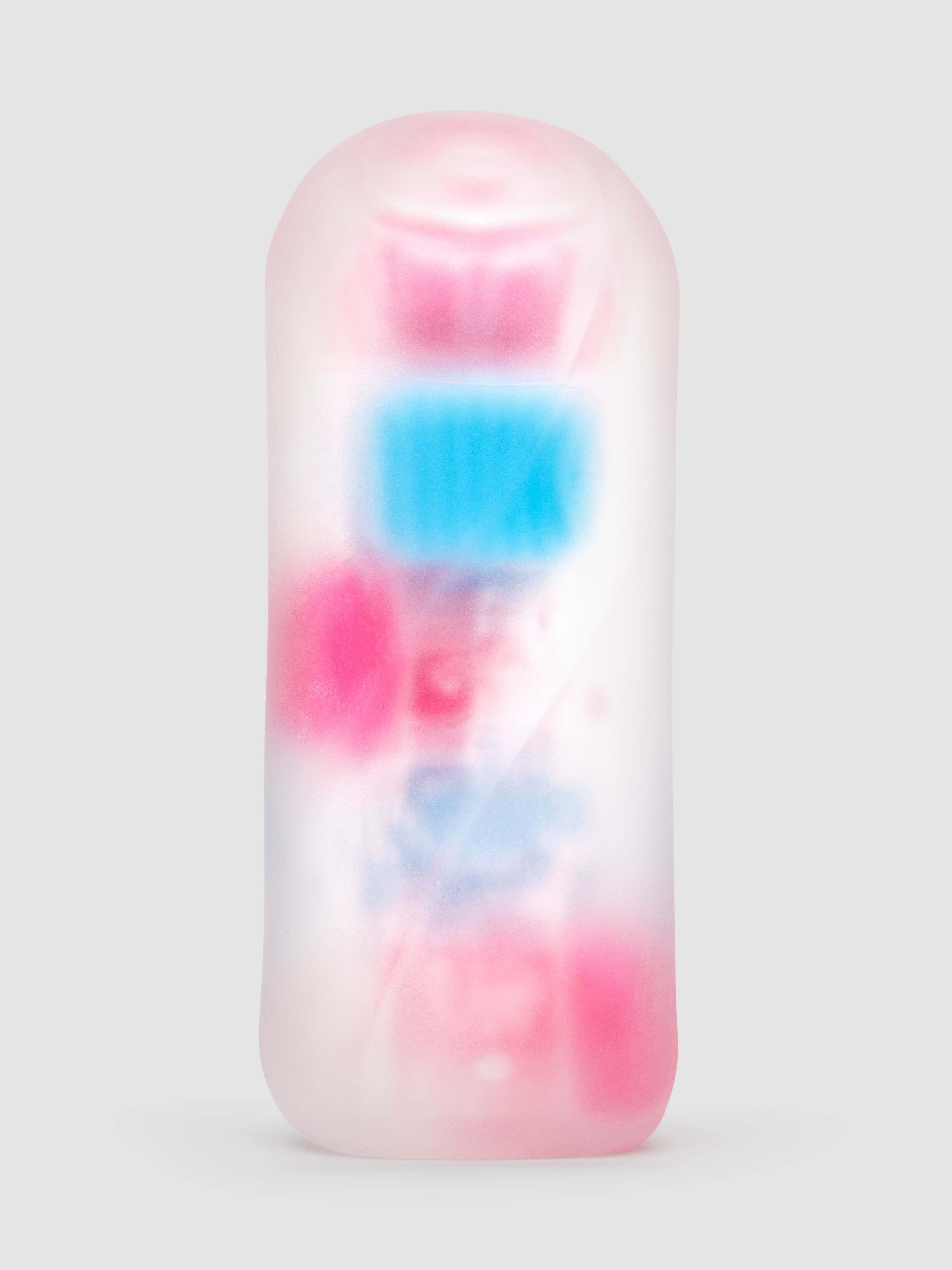 TENGA Bobble Crazy Cubes Textured Male Masturbator, Clear, hi-res