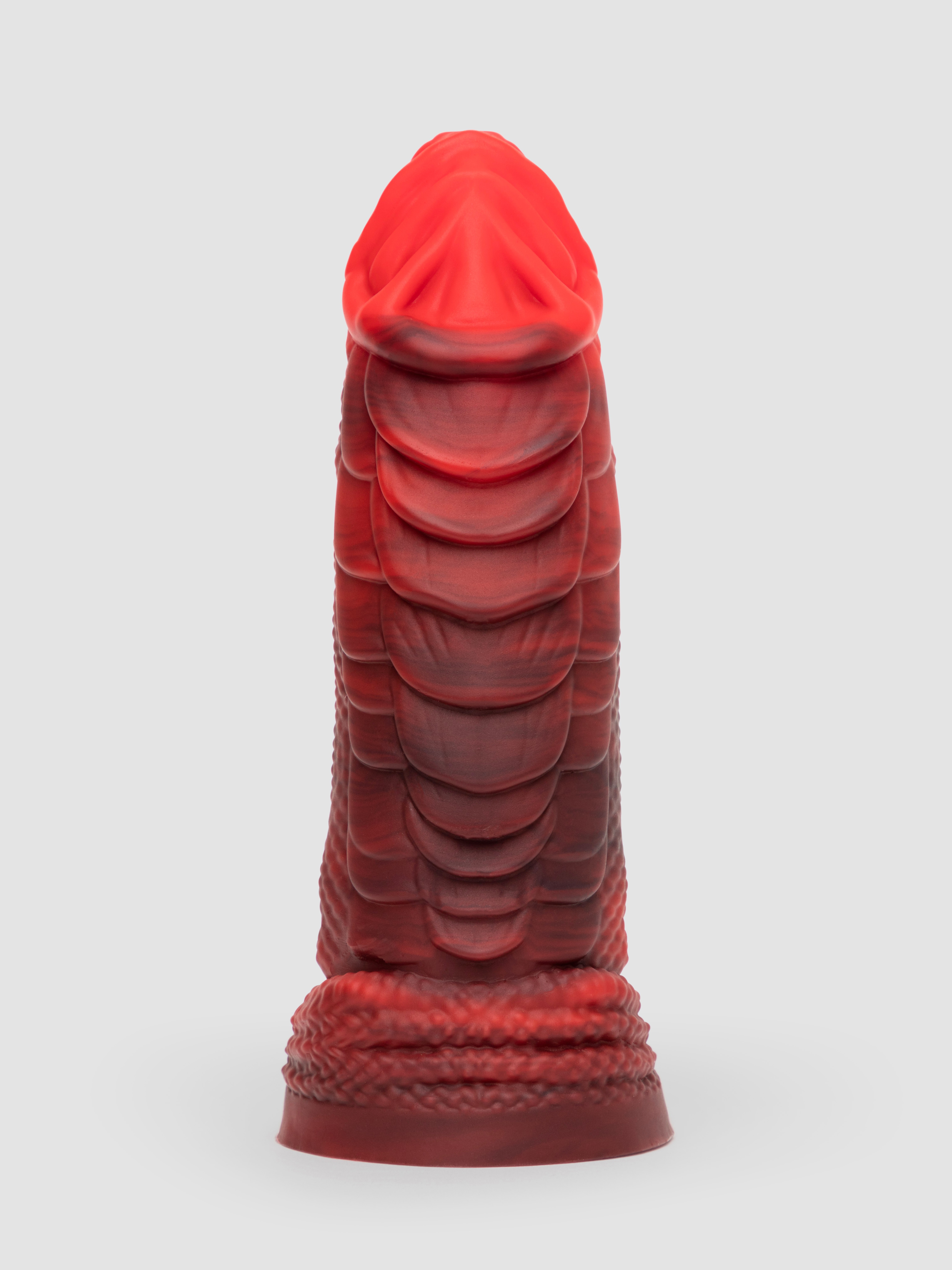 Fantasy Girthy Silicone Fire Dragon Dildo 7 Inch, Red, hi-res