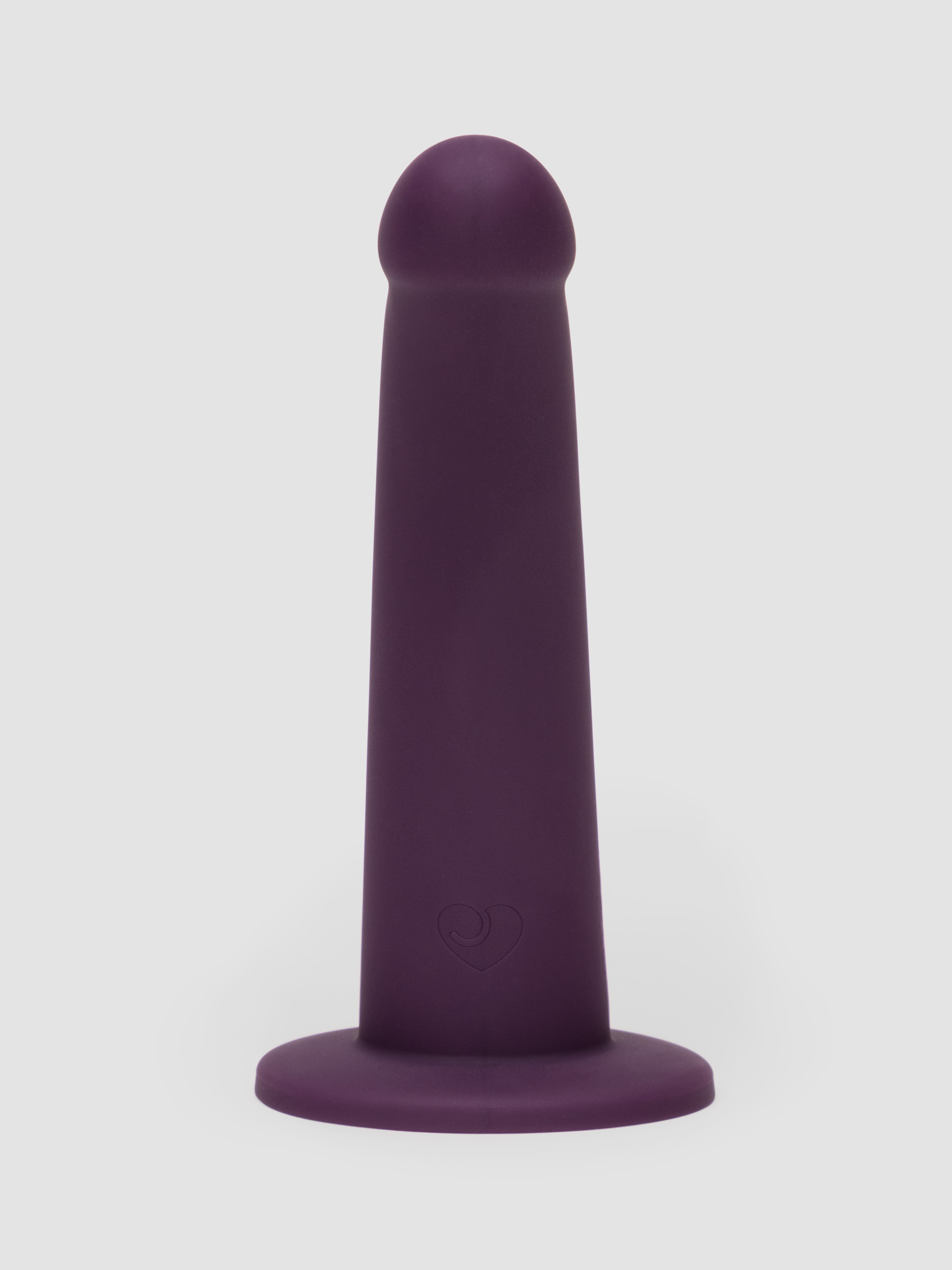 Lovehoney Velvet Dream Rechargeable Liquid Silicone Vibrating Dildo 7 Inch, Purple, hi-res