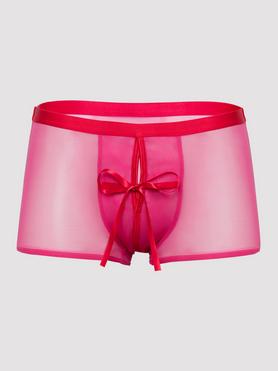 LHM Peek-a-Bow Pink Boxer Shorts