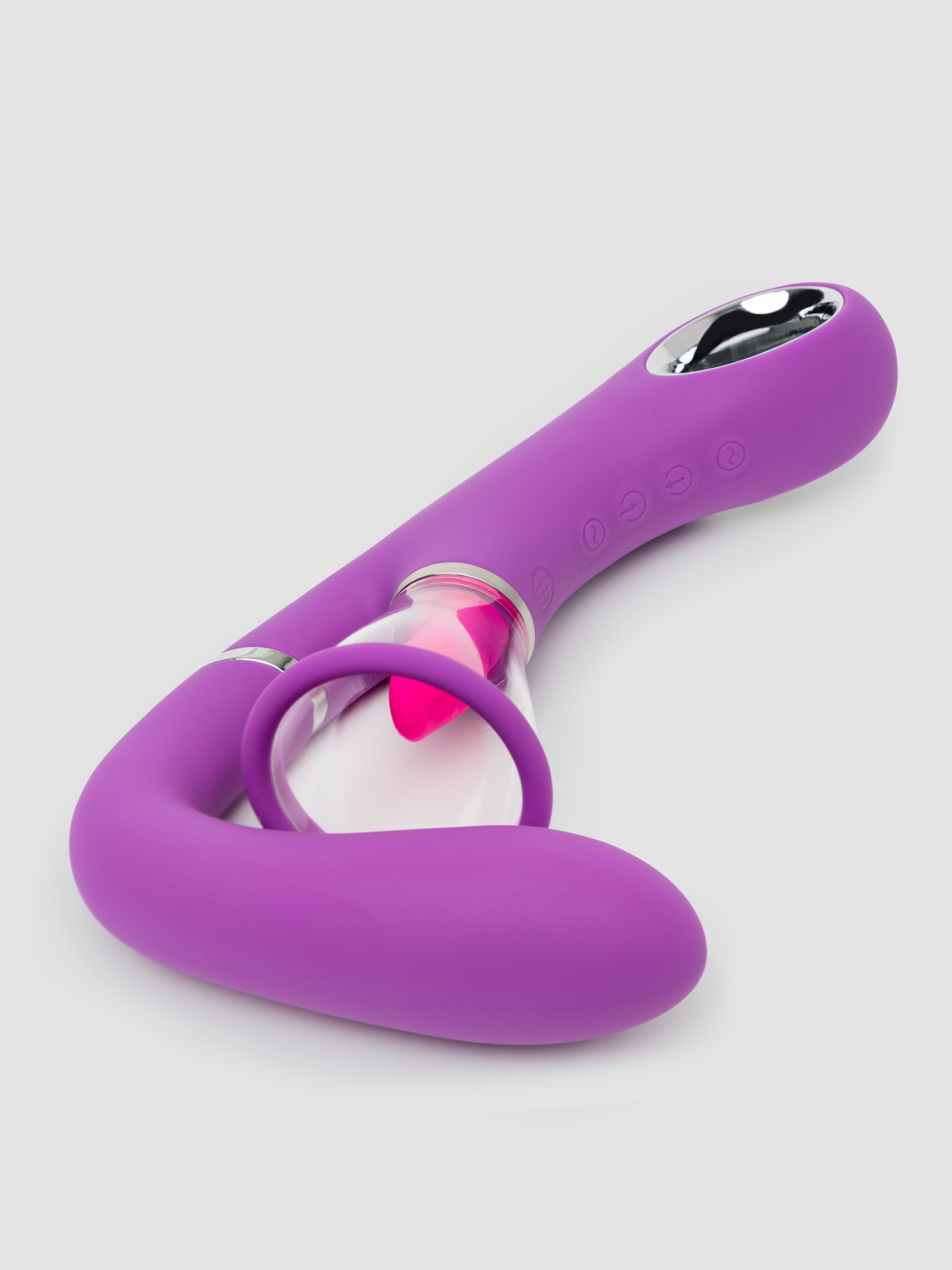 Fantasy for Her Vibrating Pussy Pump, Tongue and G-Spot Vibrator Kit, Purple, hi-res