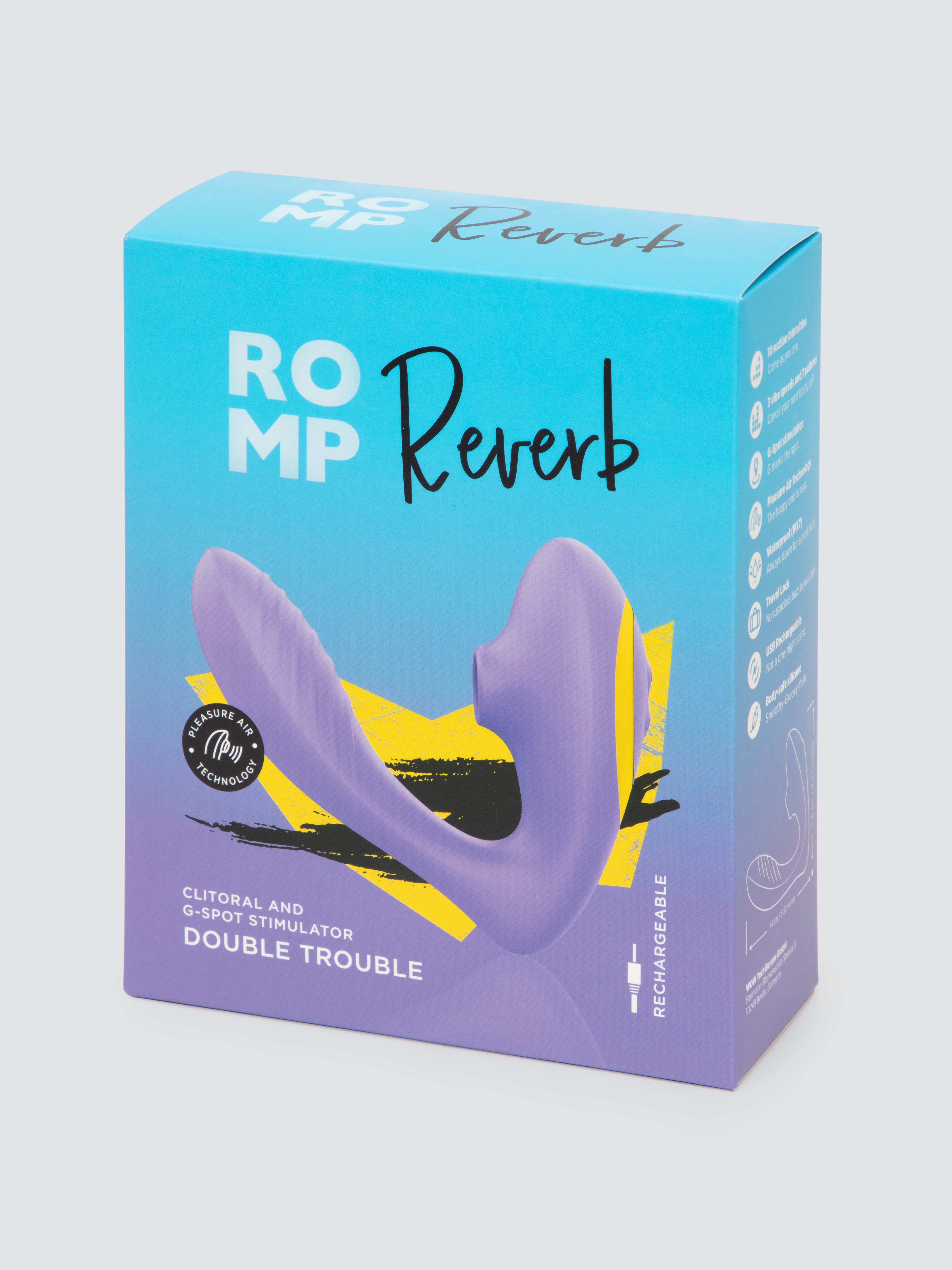 ROMP Reverb G-Spot and Clitoral Suction Stimulator, Purple, hi-res