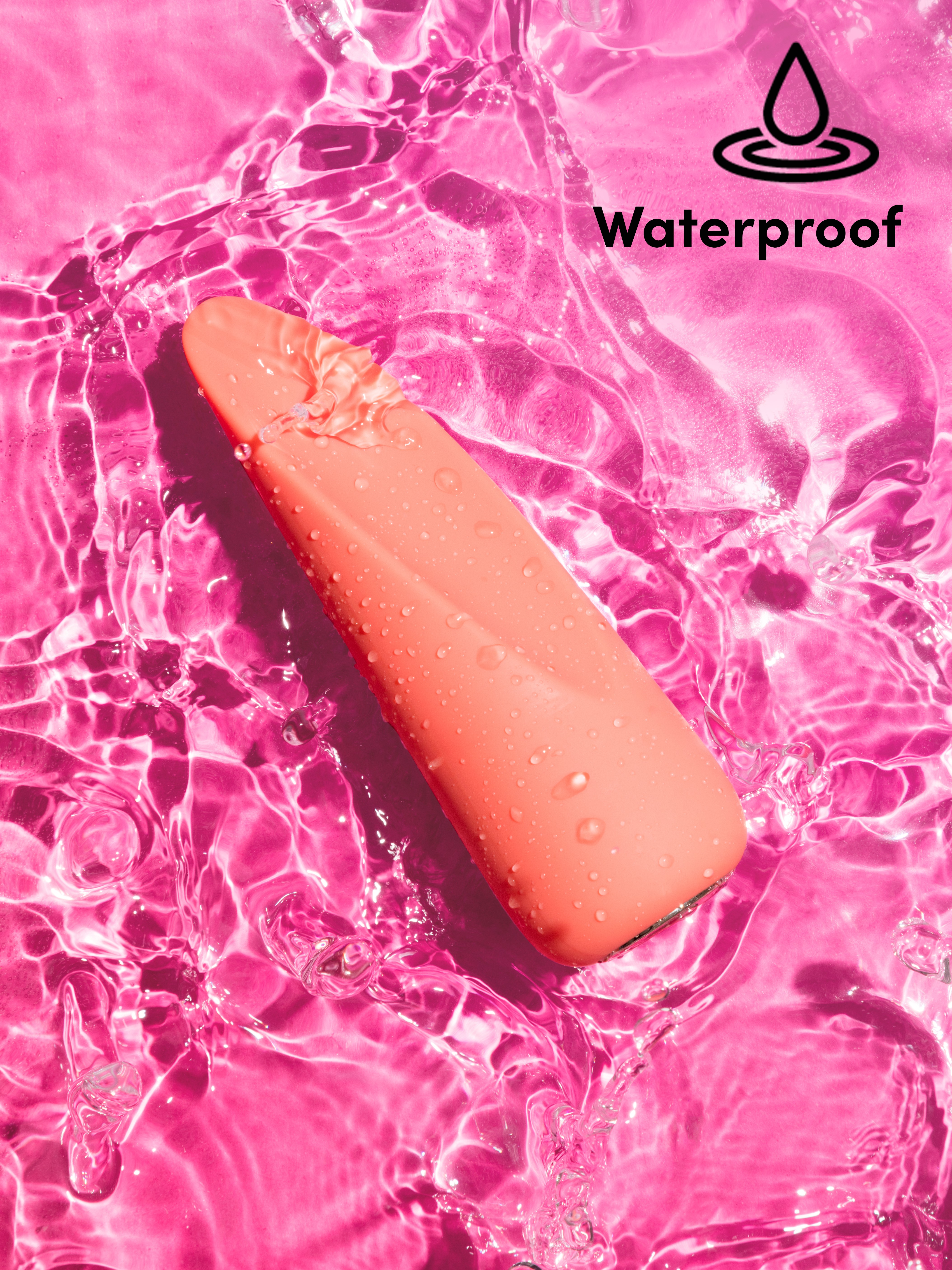 Lovehoney Tongue Teaser Rechargeable Silicone Vibrator, Orange, hi-res