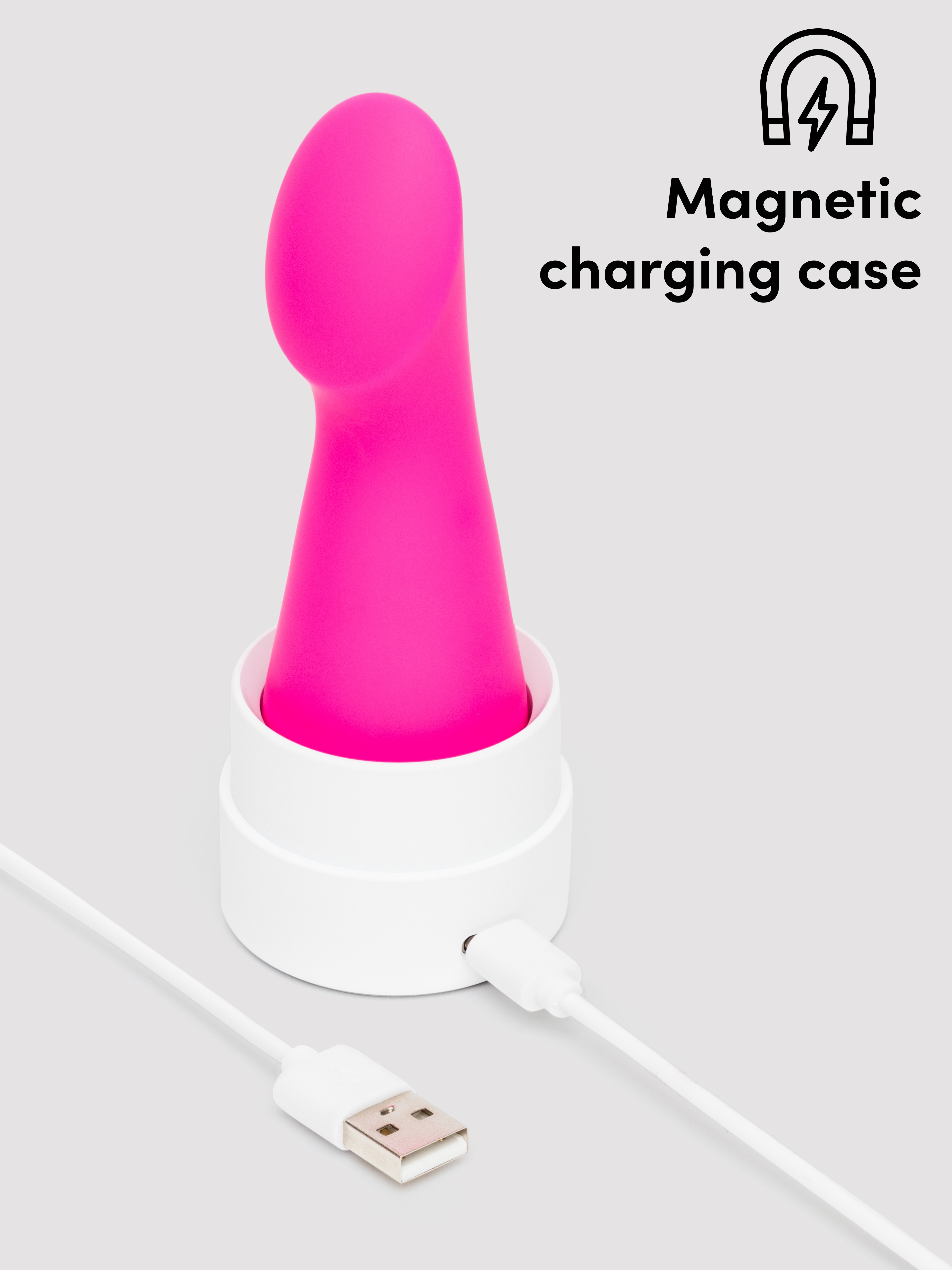 Lovehoney Pleasure Point Rechargeable Silicone Vibrator, Pink, hi-res