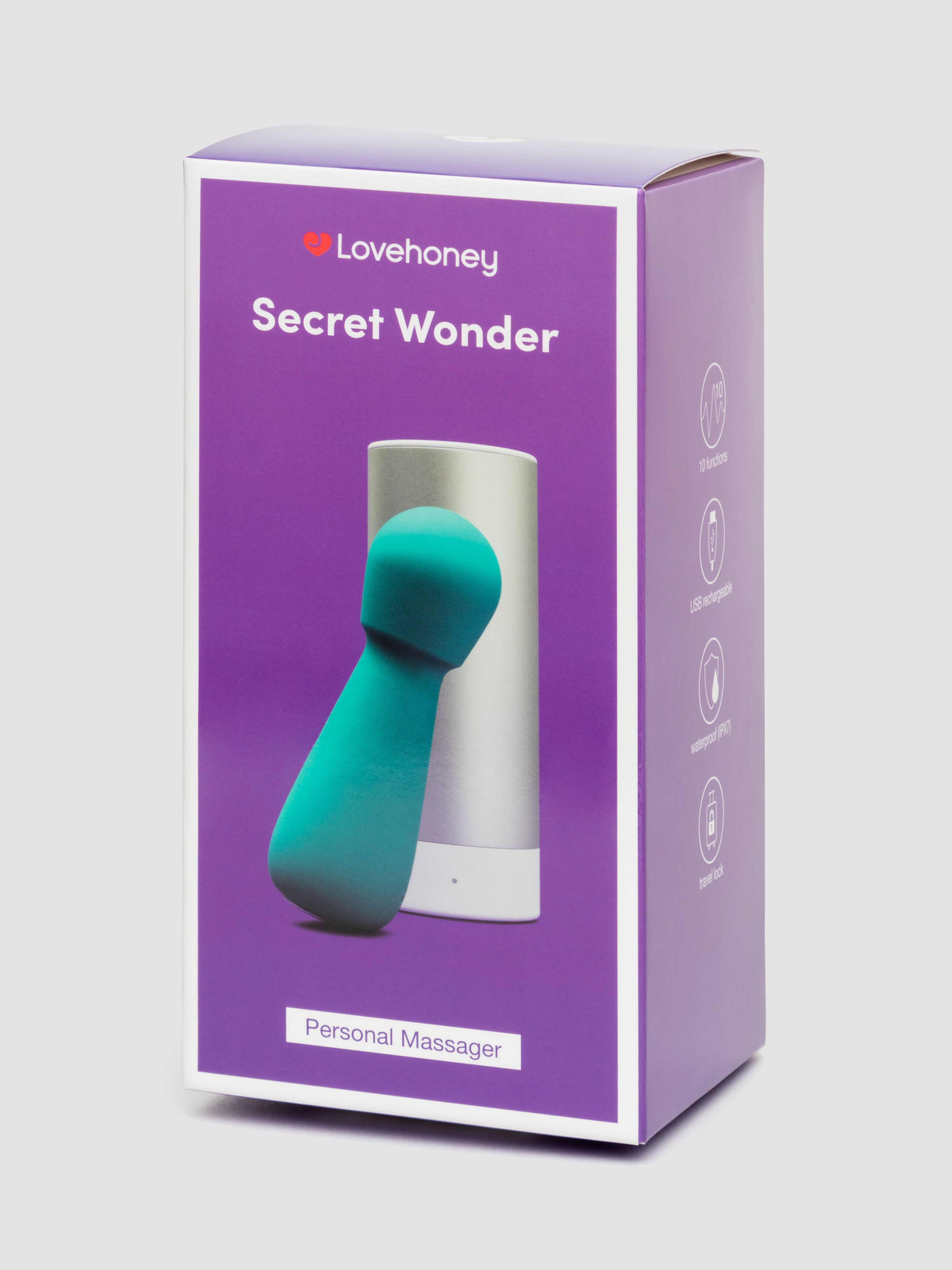 Lovehoney Secret Wonder Rechargeable Silicone Vibrator, Blue, hi-res