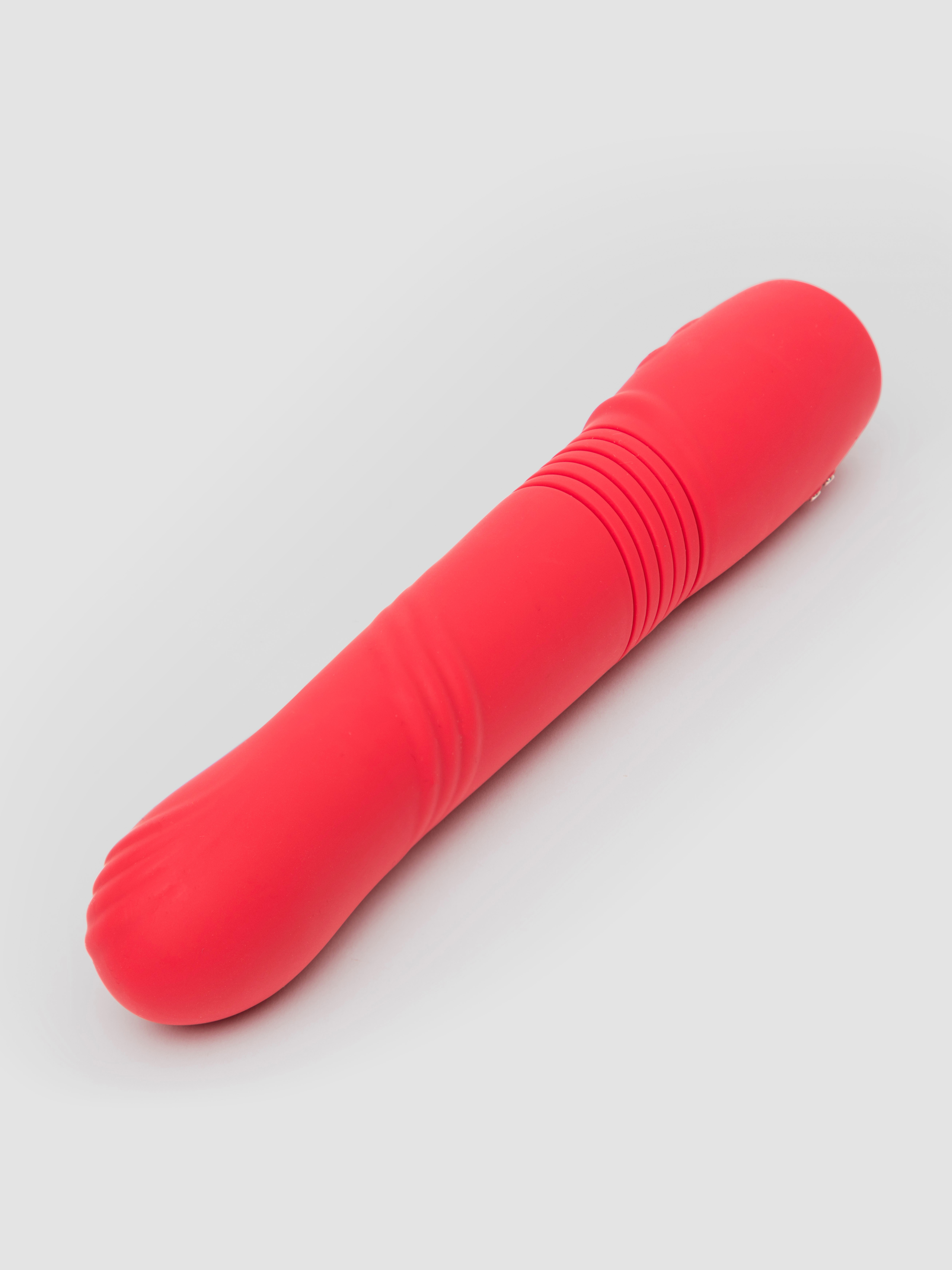 Lovense Gravity App Controlled Thrusting and Vibrating Dildo, Red, hi-res