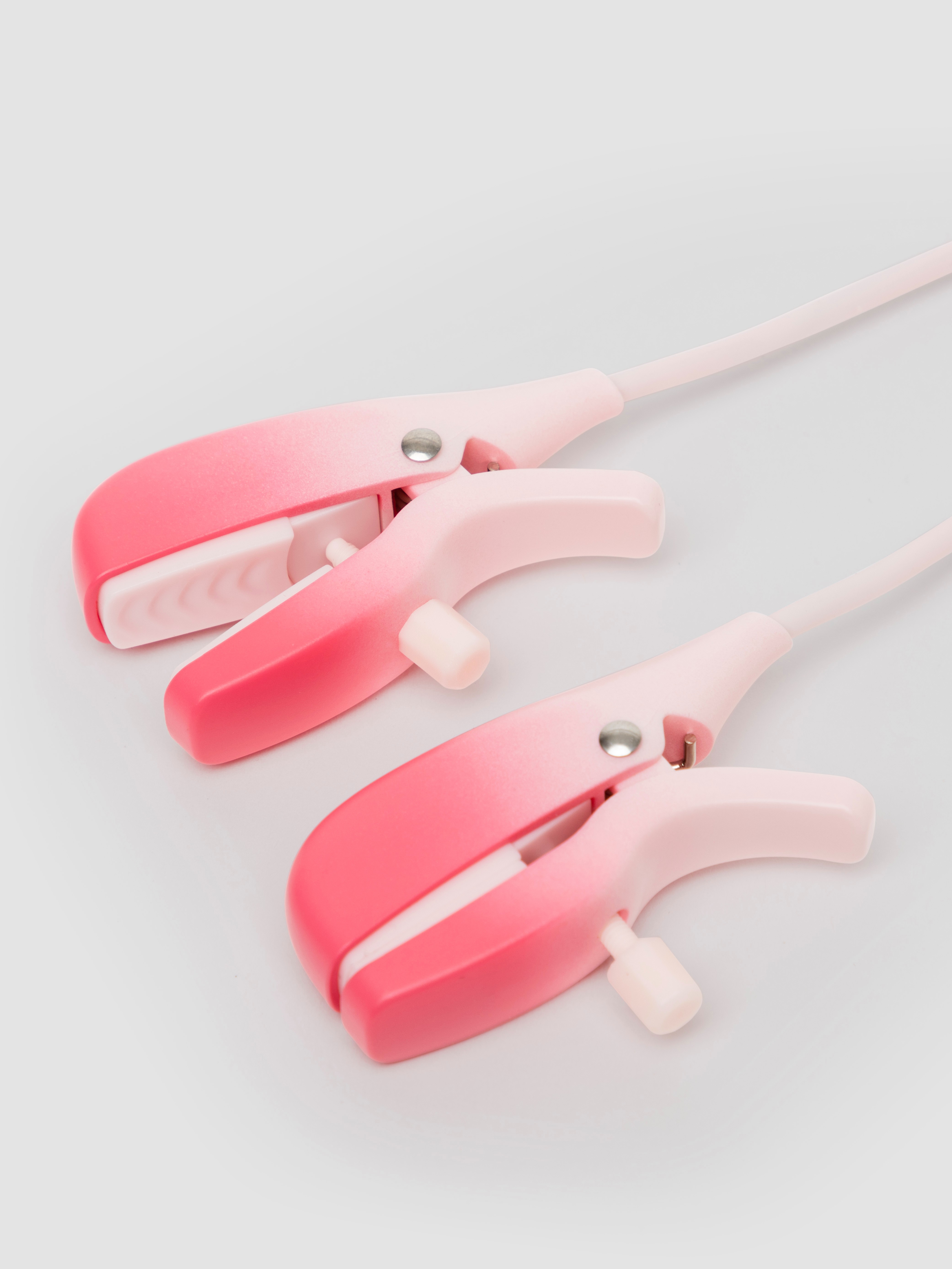 Lovense Gemini App Controlled Adjustable Vibrating Nipple Clamps, Pink, hi-res