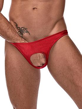 Male Power Red Pouchless Open Front Briefs