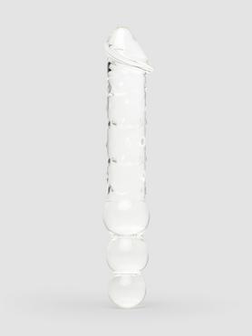Gläs Realistic Textured Double Ended Glass Dildo 12 Inch