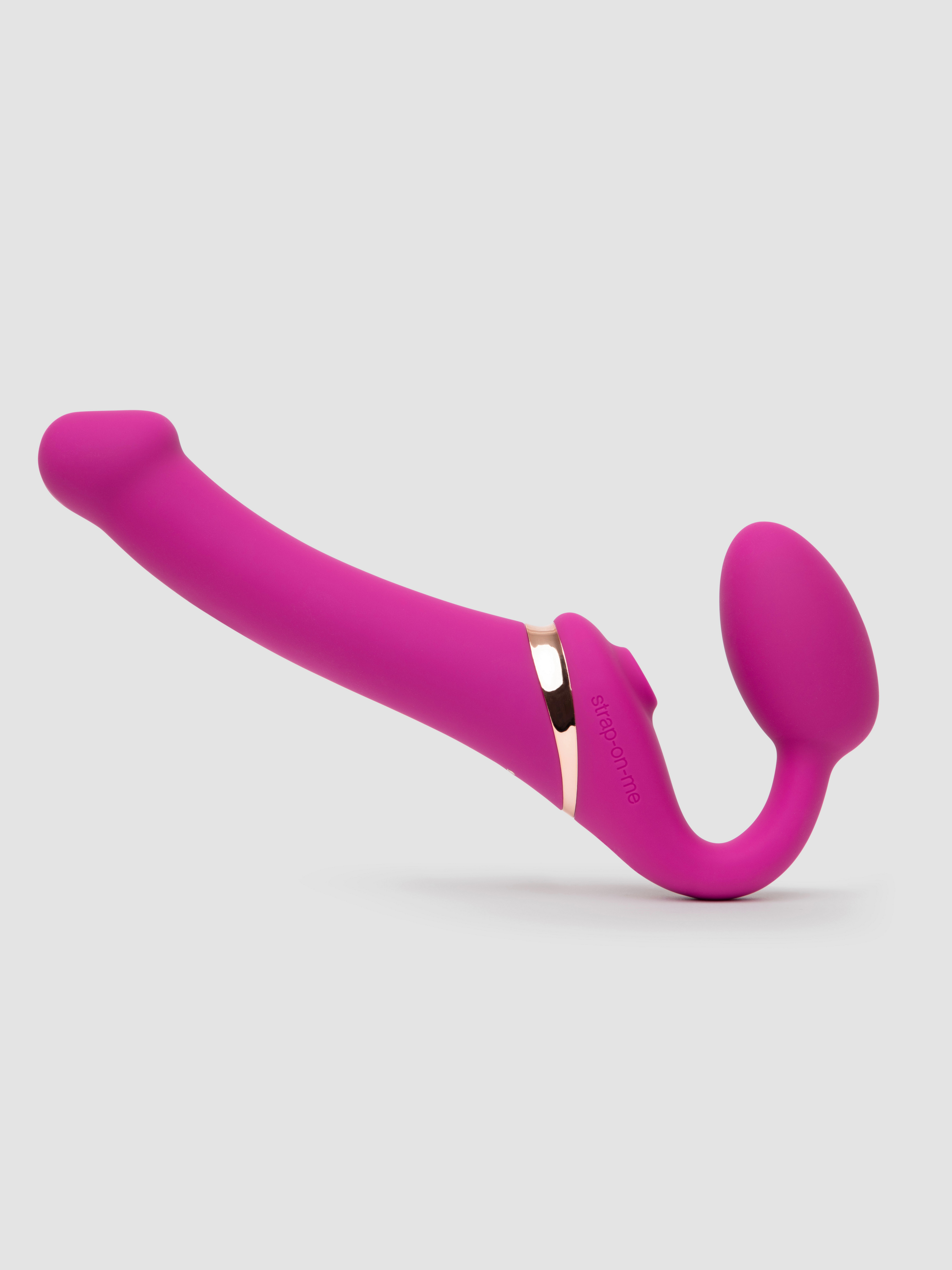Strap-On-Me Licking Remote Control Vibrating Strapless Strap-On, Pink, hi-res