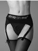 Strap-On-Me Rebel Harness Suspender Thong, Black, hi-res