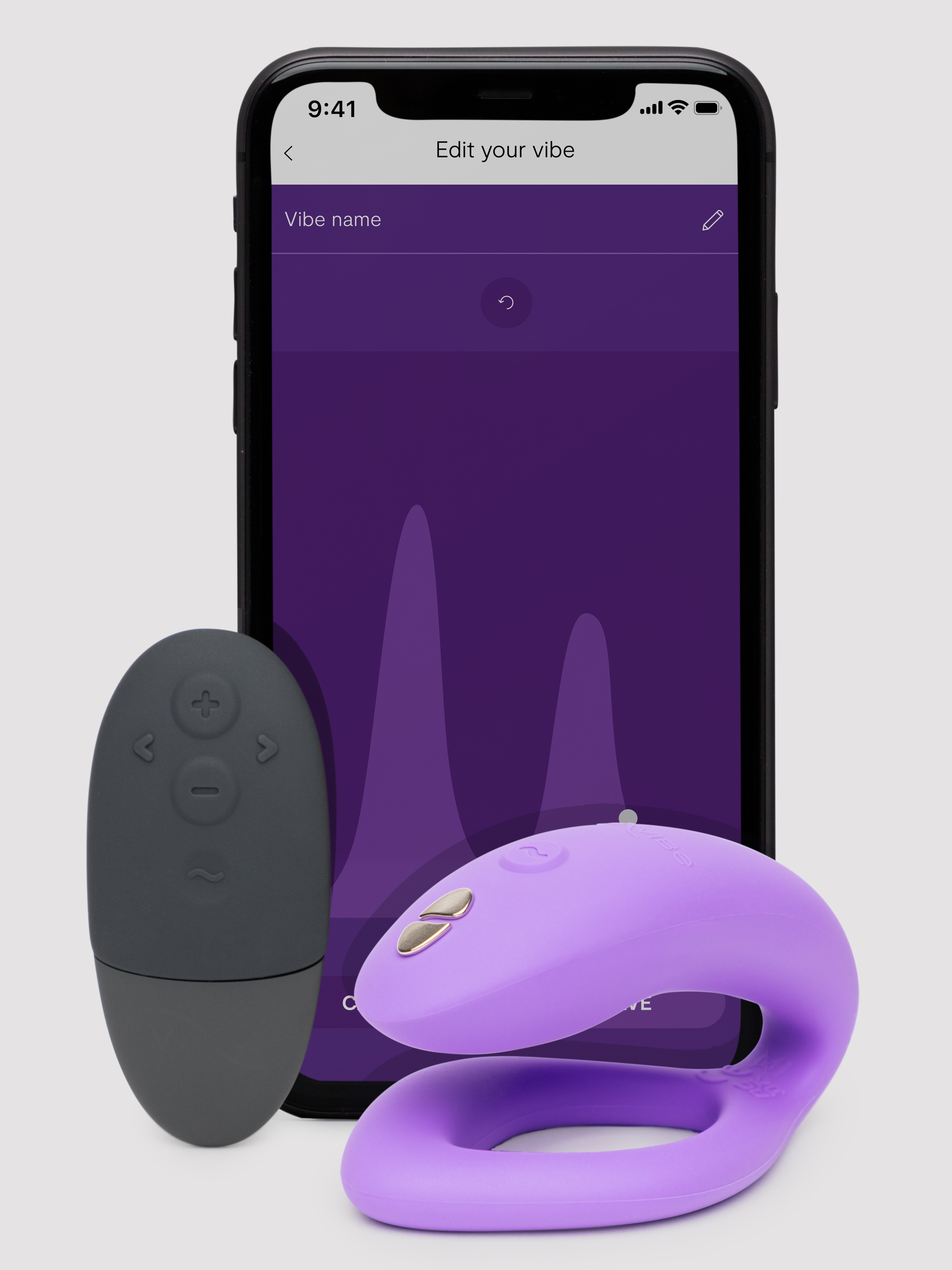 Image of We-Vibe Sync O Remote and App Controlled Rechargeable Couple's Vibrator - Purple