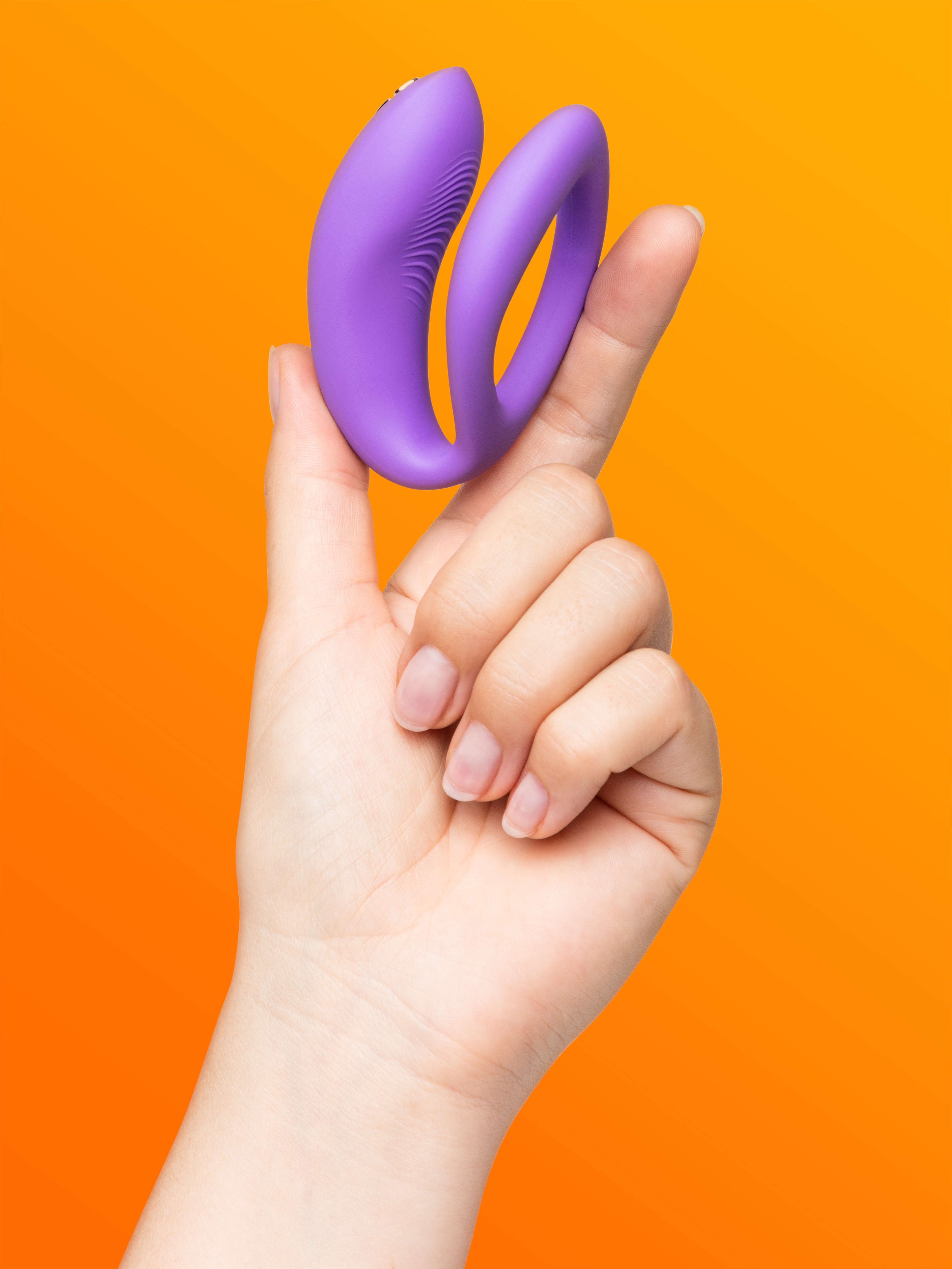 We-Vibe Sync O Remote and App Controlled Rechargeable Couple's Vibrator, Purple, hi-res