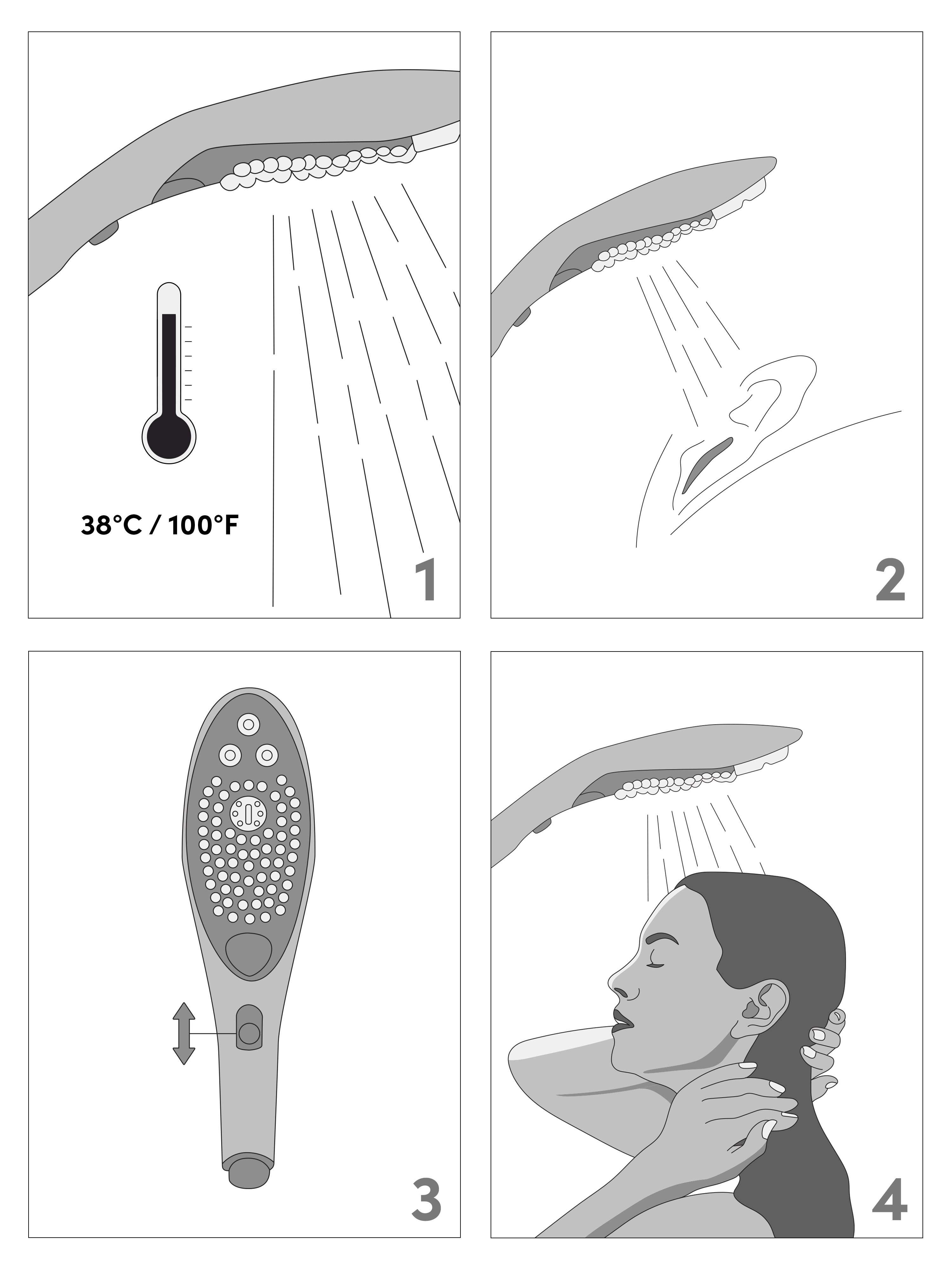 Womanizer X hansgrohe Wave Clitoral Stimulation Shower Head, Silver, hi-res