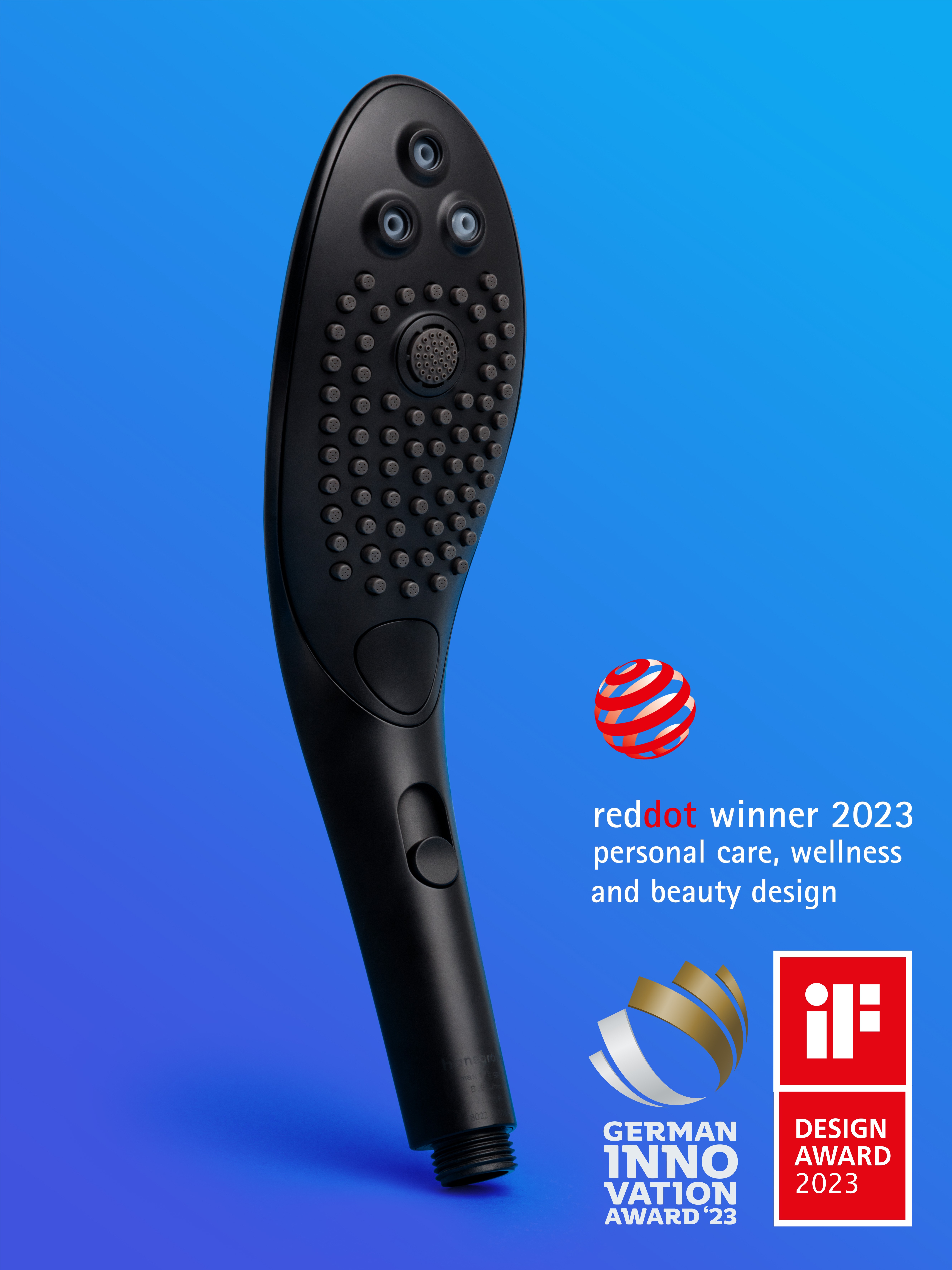 Womanizer X hansgrohe Wave Clitoral Stimulation Shower Head, Black, hi-res