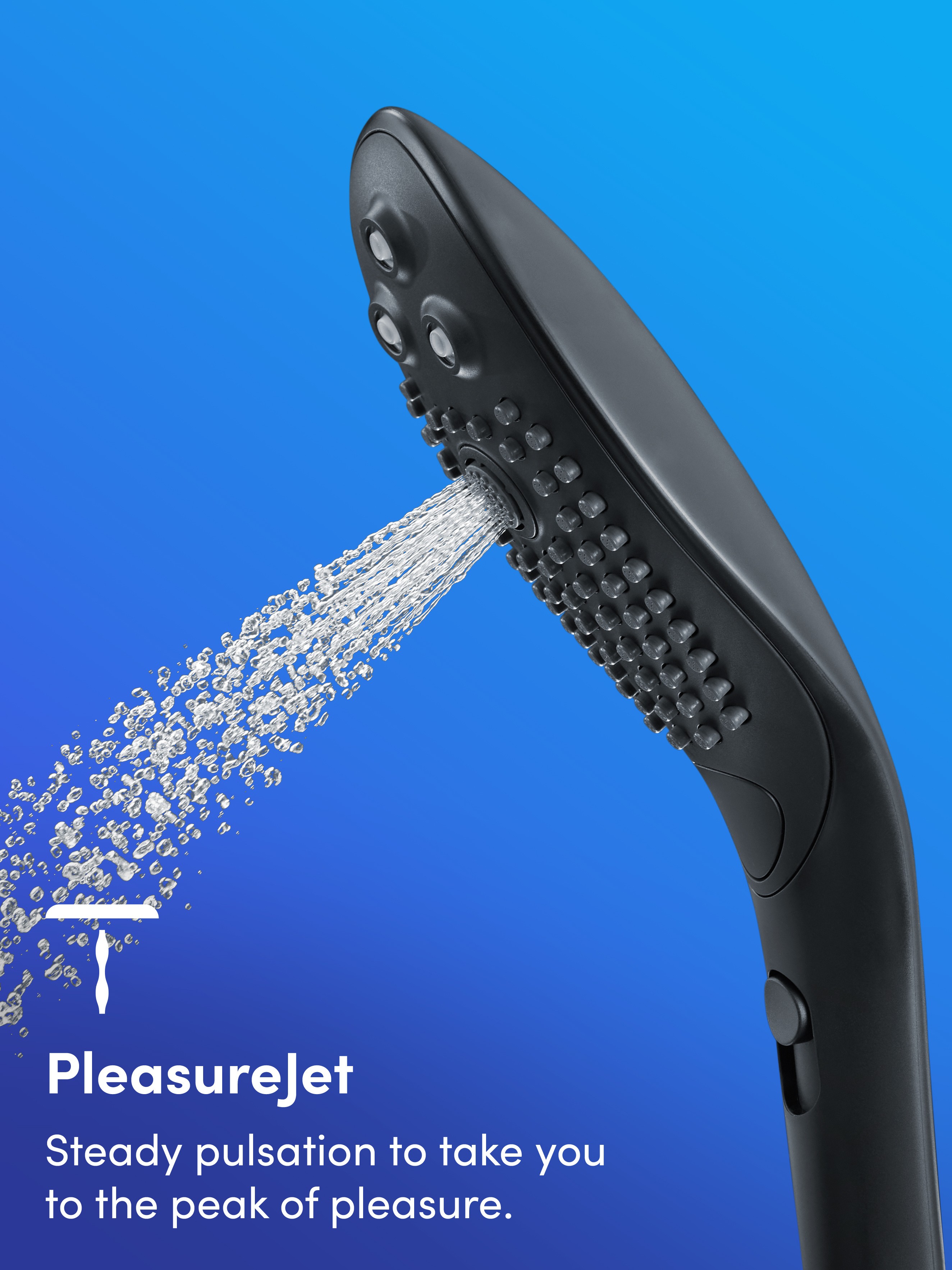 Womanizer X hansgrohe Wave Clitoral Stimulation Shower Head, Black, hi-res